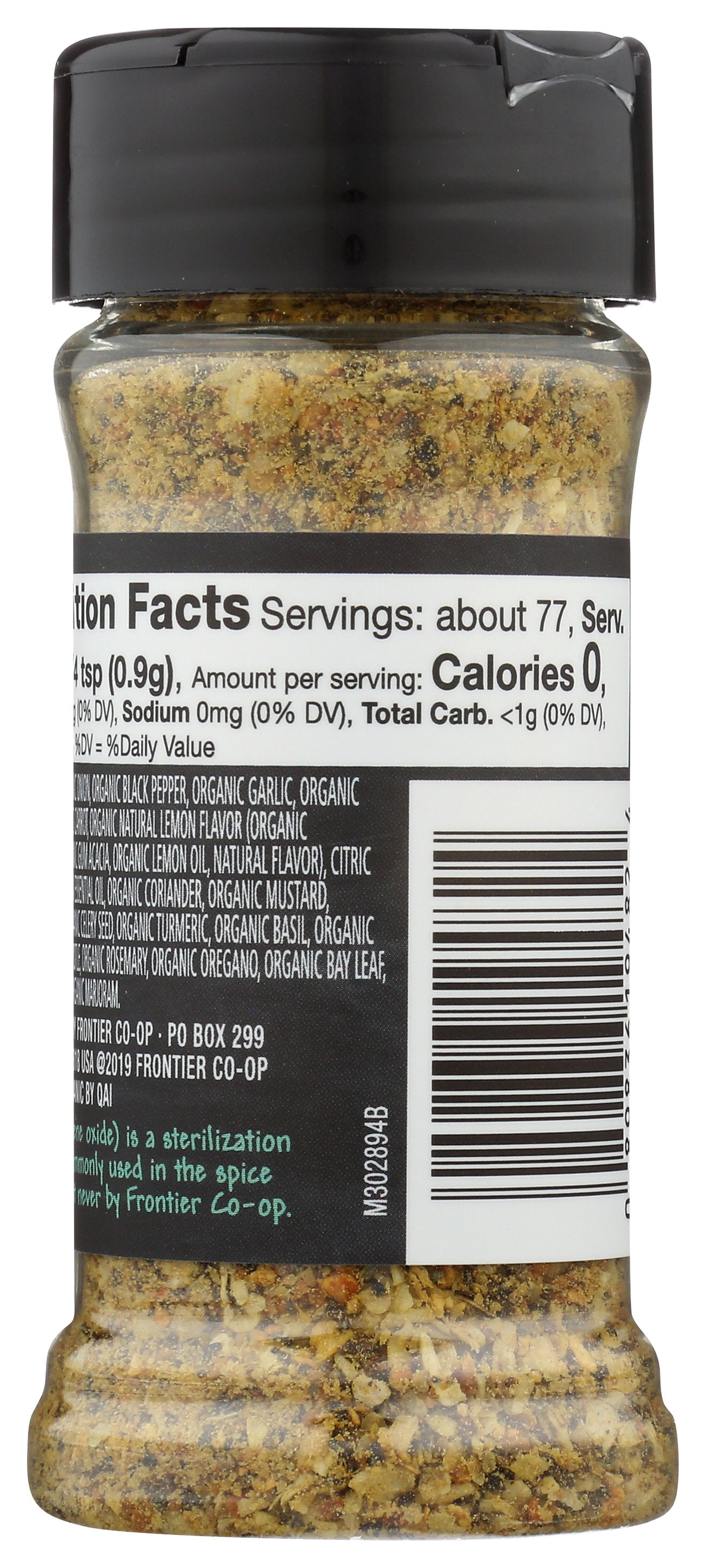 FRONTIER HERB LEMON PPPR SALT FREE - Case of 6