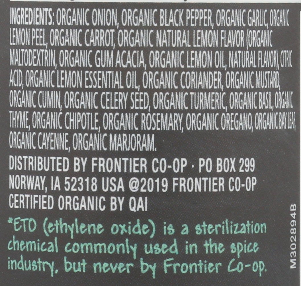 FRONTIER HERB LEMON PPPR SALT FREE - Case of 6