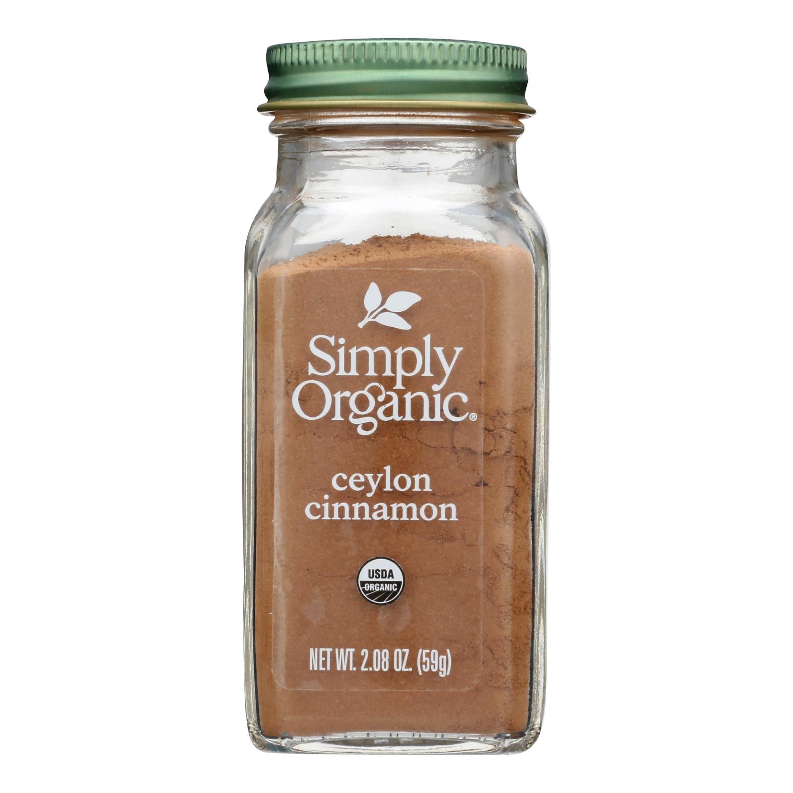 Simply Organic Ground Ceylon Cinnamon - Case Of 6 - 2.08 Oz.