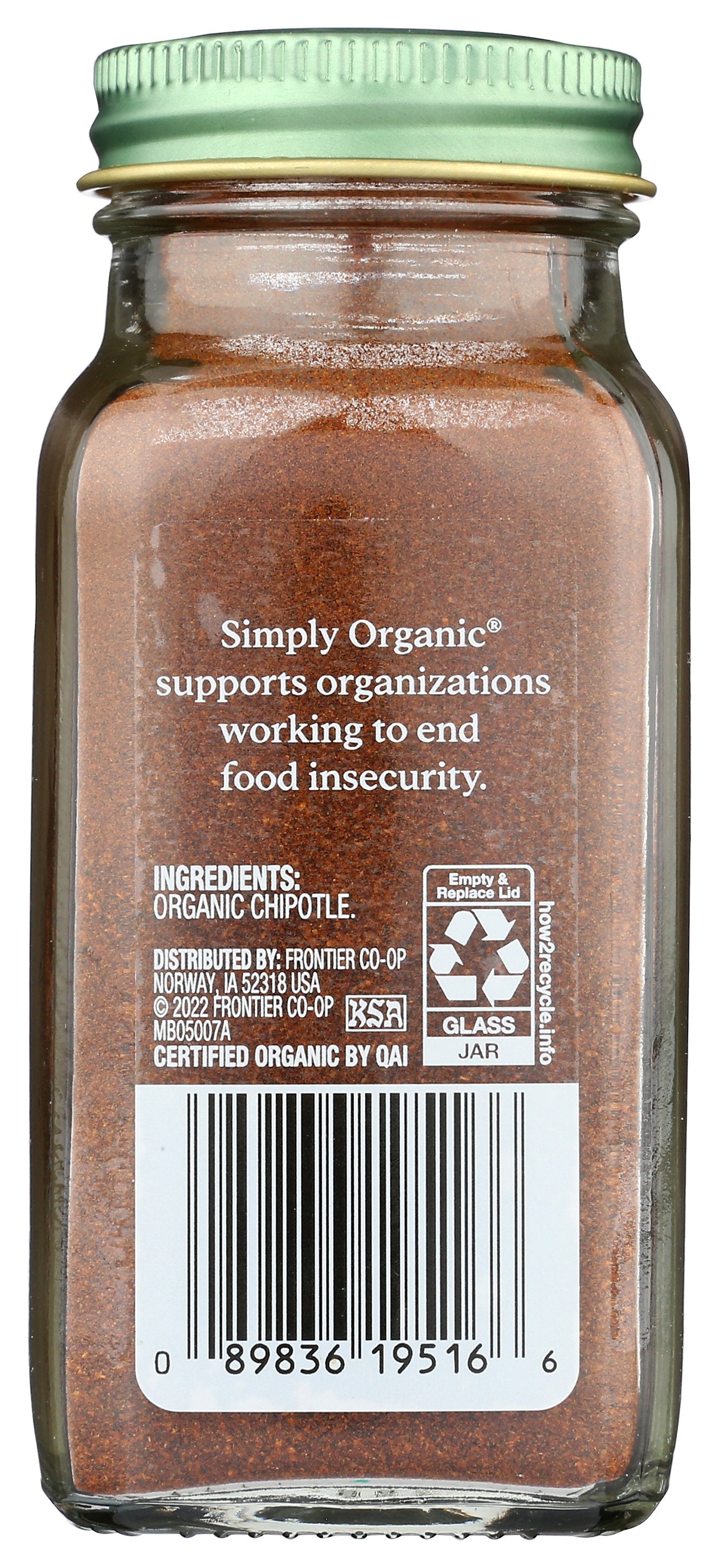 SIMPLY ORGANIC SPICE CHIPOTLE PWDR BTL - Case of 6