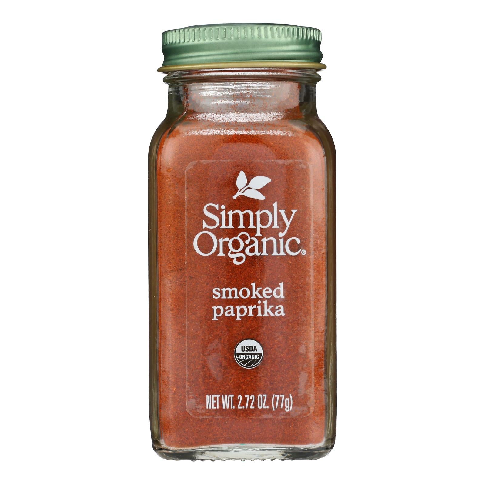 Simply Organic Smoked Paprika - Case Of 6 - 2.72 Oz.