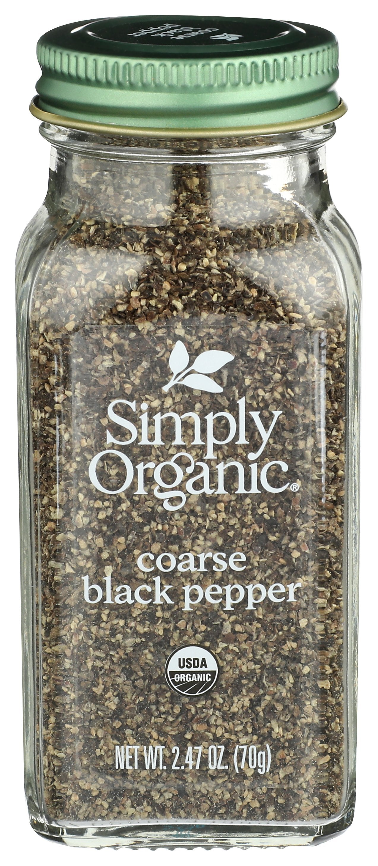 SIMPLY ORGANIC SPICE BLK PEPPER COARSE - Case of 6