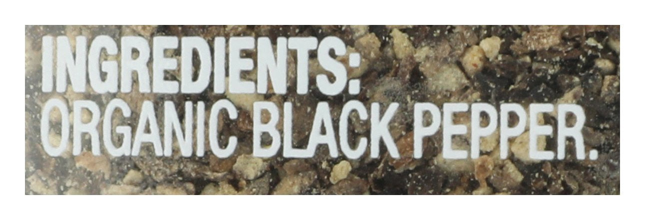 SIMPLY ORGANIC SPICE BLK PEPPER COARSE - Case of 6