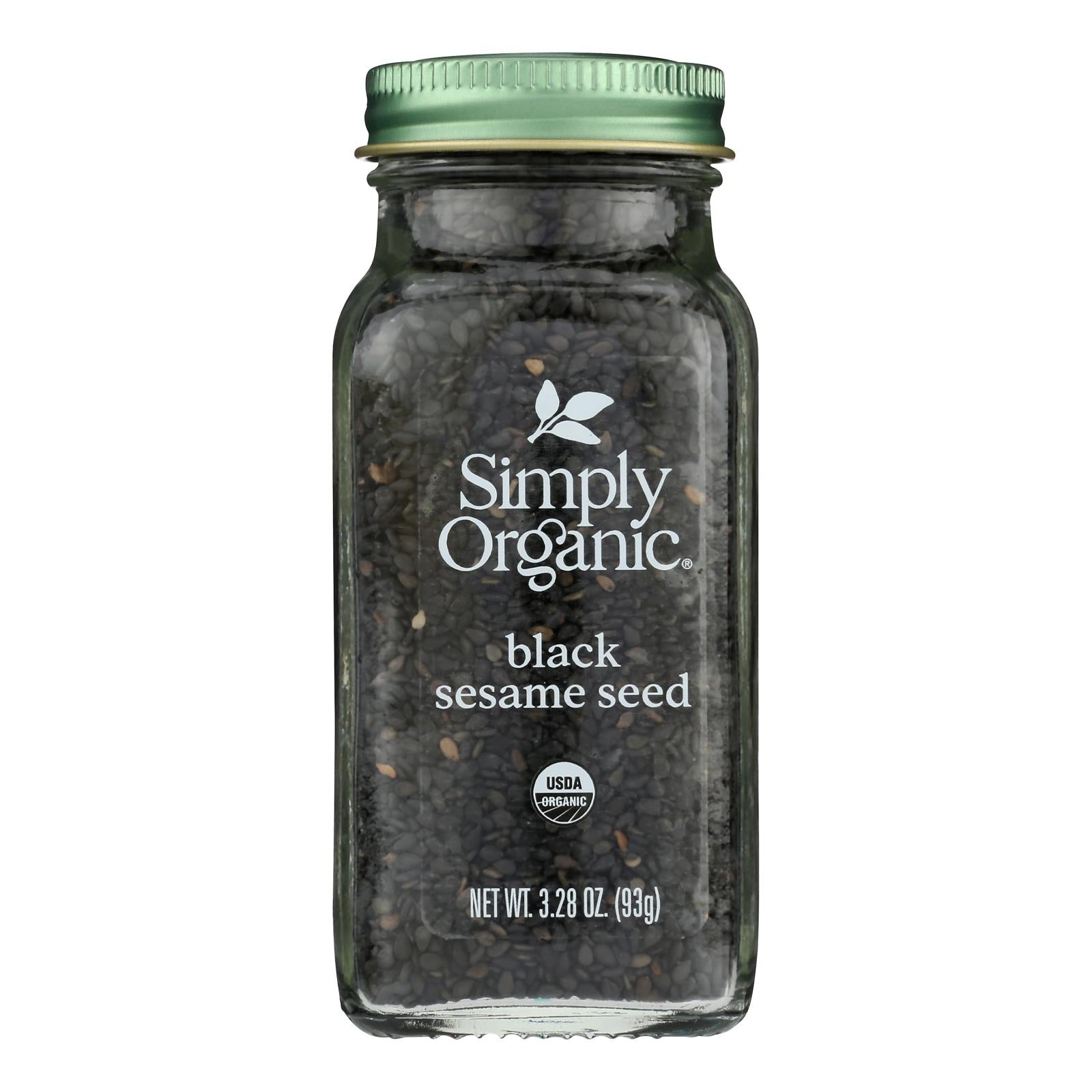 Simply Organic Spice - Organic - Sesame Seed - Black - Case of 6 - 3.28 oz