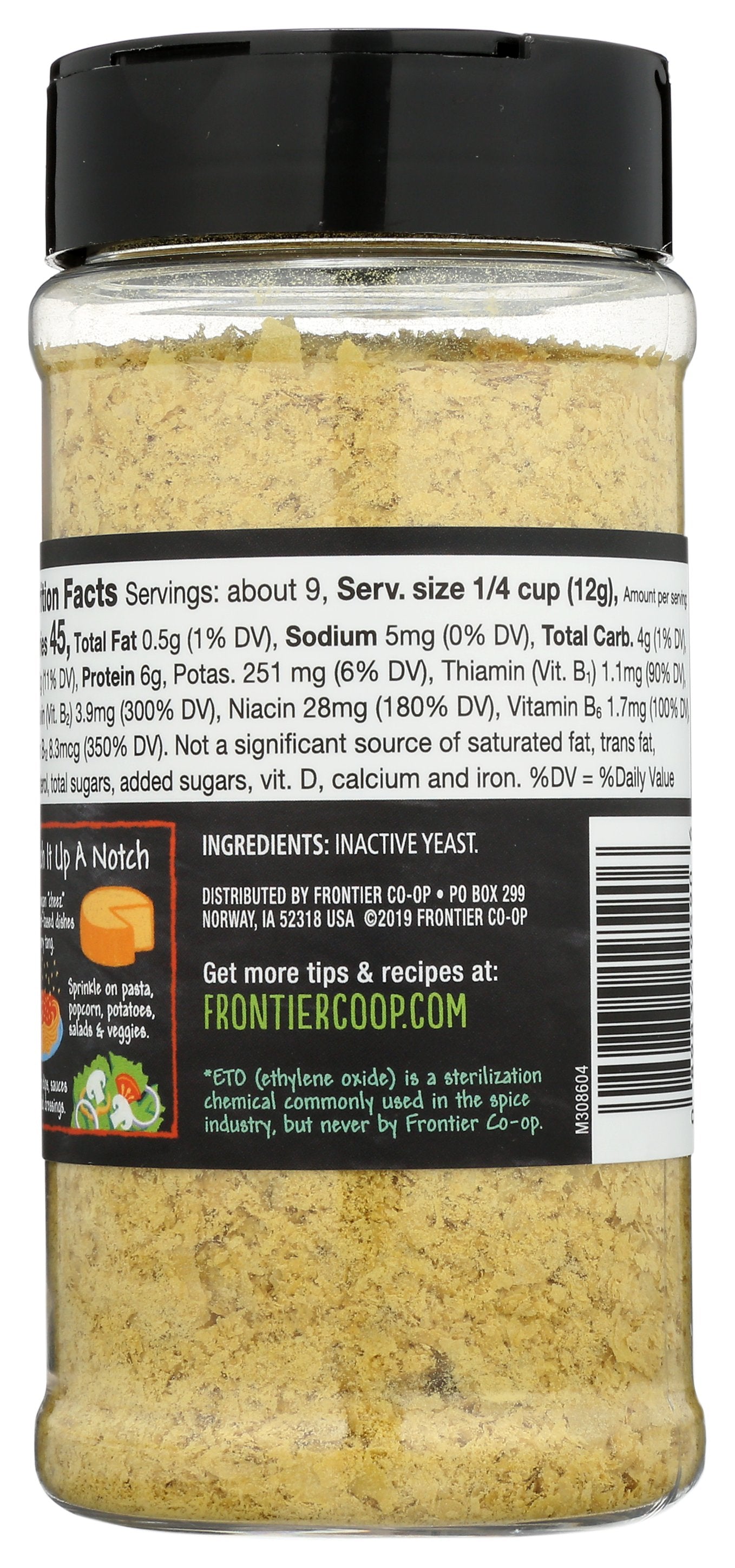 FRONTIER HERB YEAST PREMIUM NUTRITIONAL - Case of 6