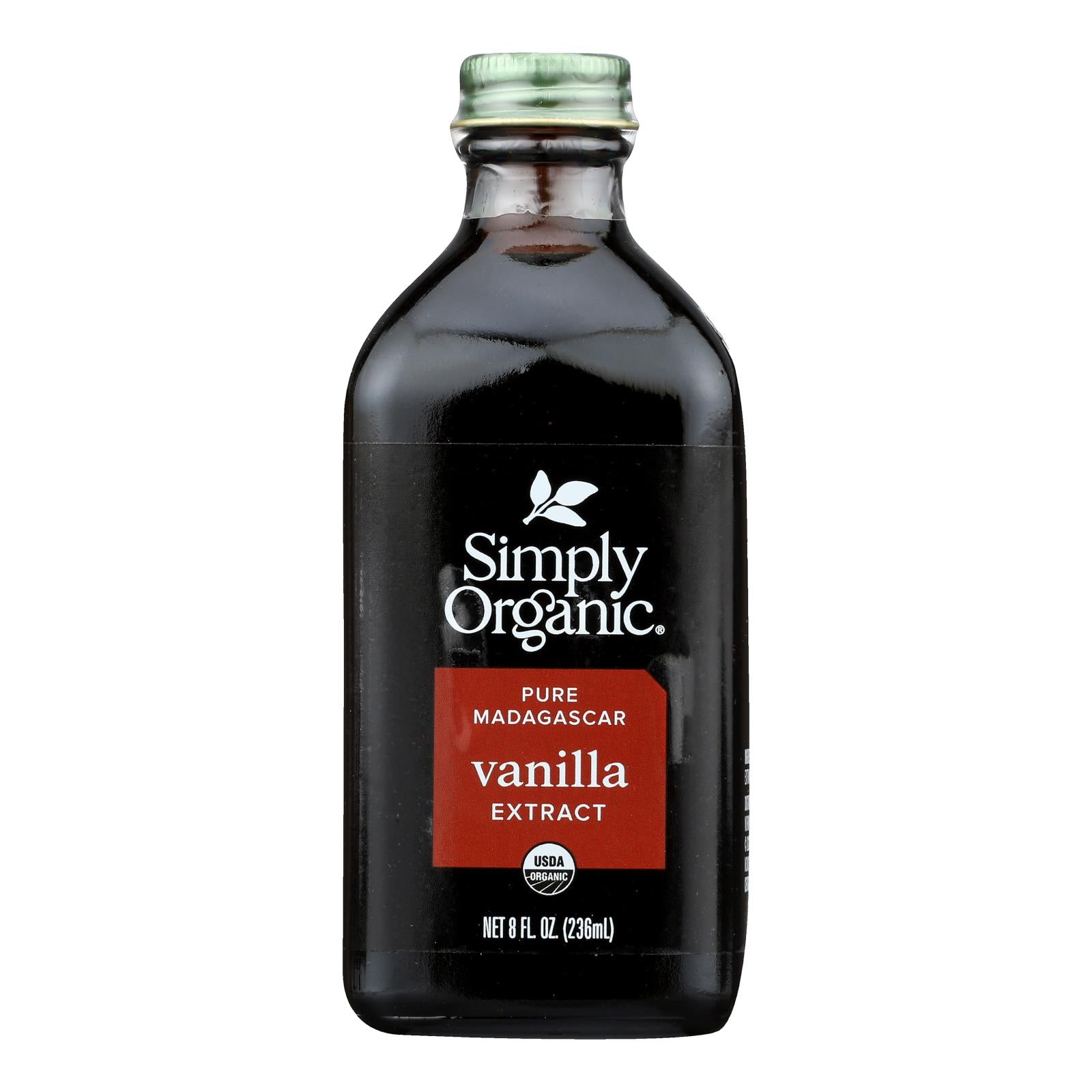 Simply Organic Pure Vanilla Extract - Case Of 6 - 8 Fl Oz.