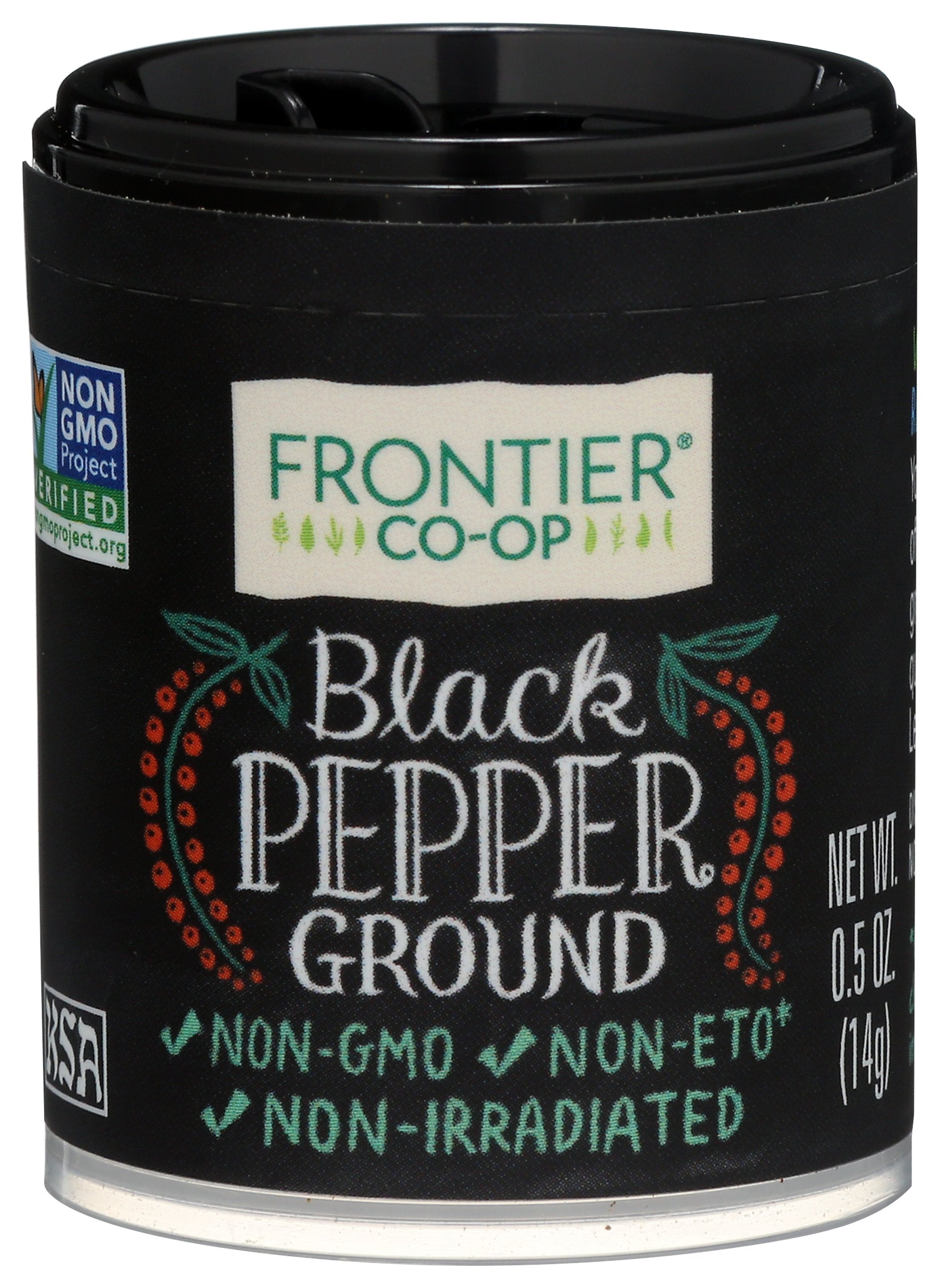 FRONTIER HERB SPICE BLK PEPPER GRND MNI - Case of 6