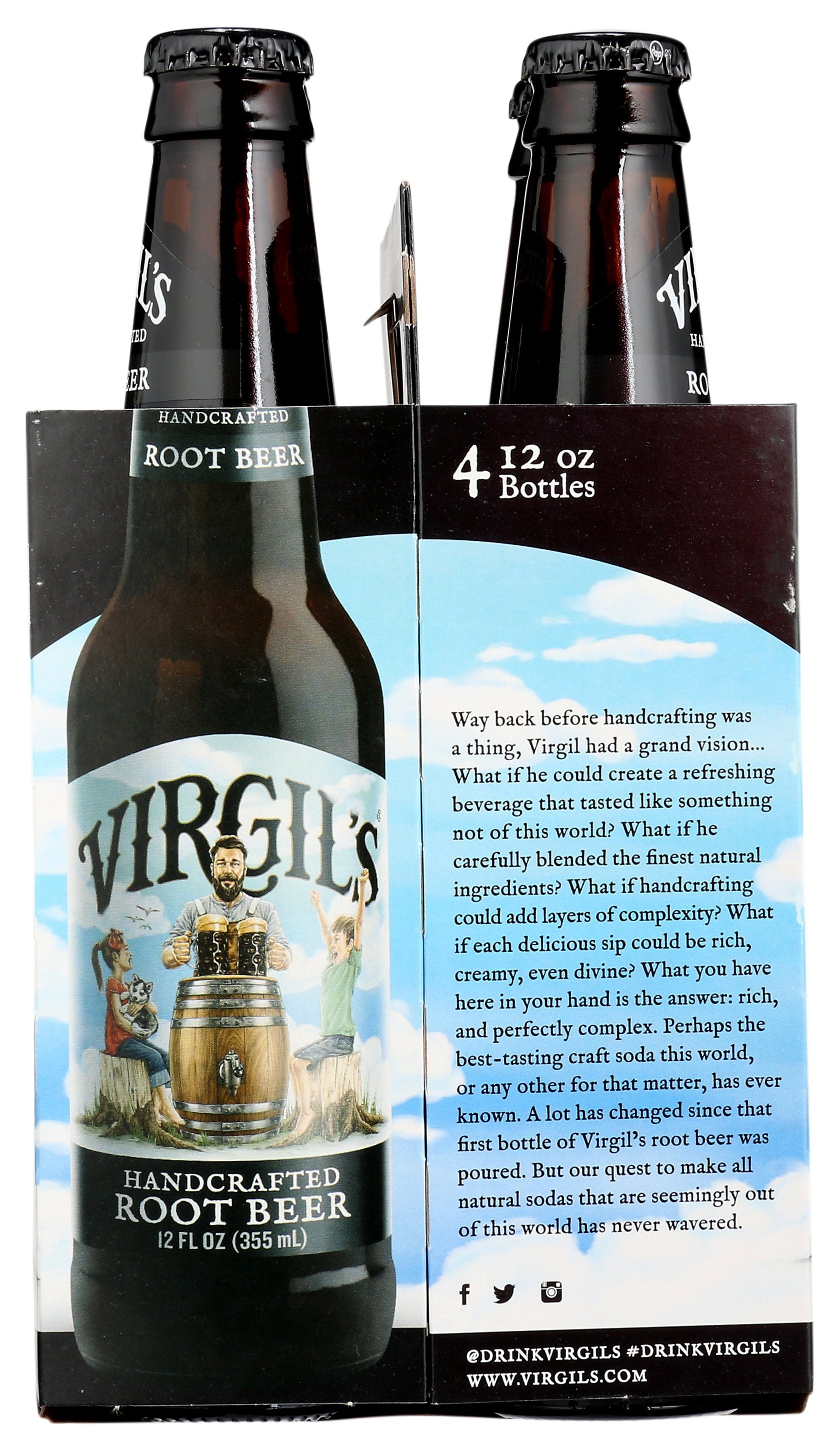 VIRGILS SODA ROOT BEER 4PK - Case of 6