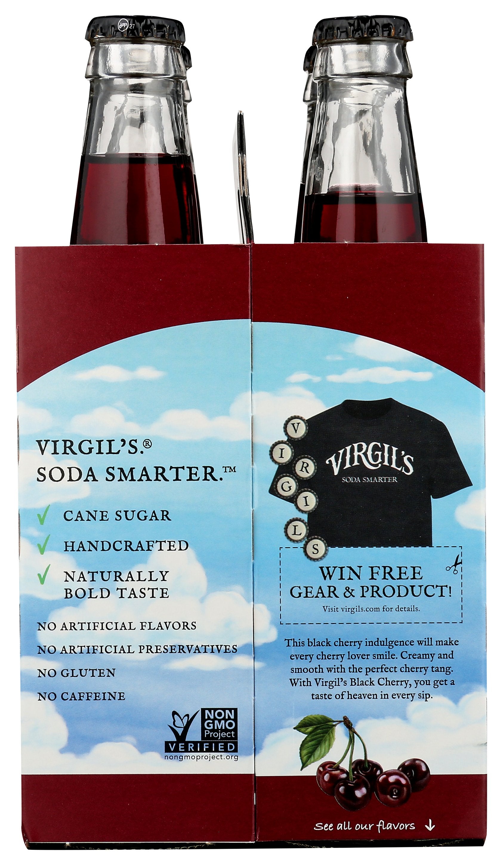 VIRGILS SODA BLCK CHRRY CRM 4PK