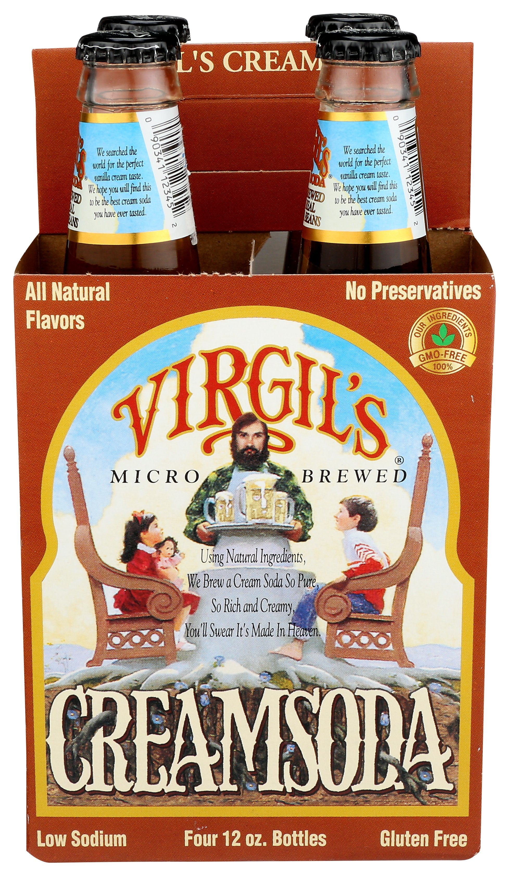 VIRGILS SODA CREAM 4PK - Case of 6