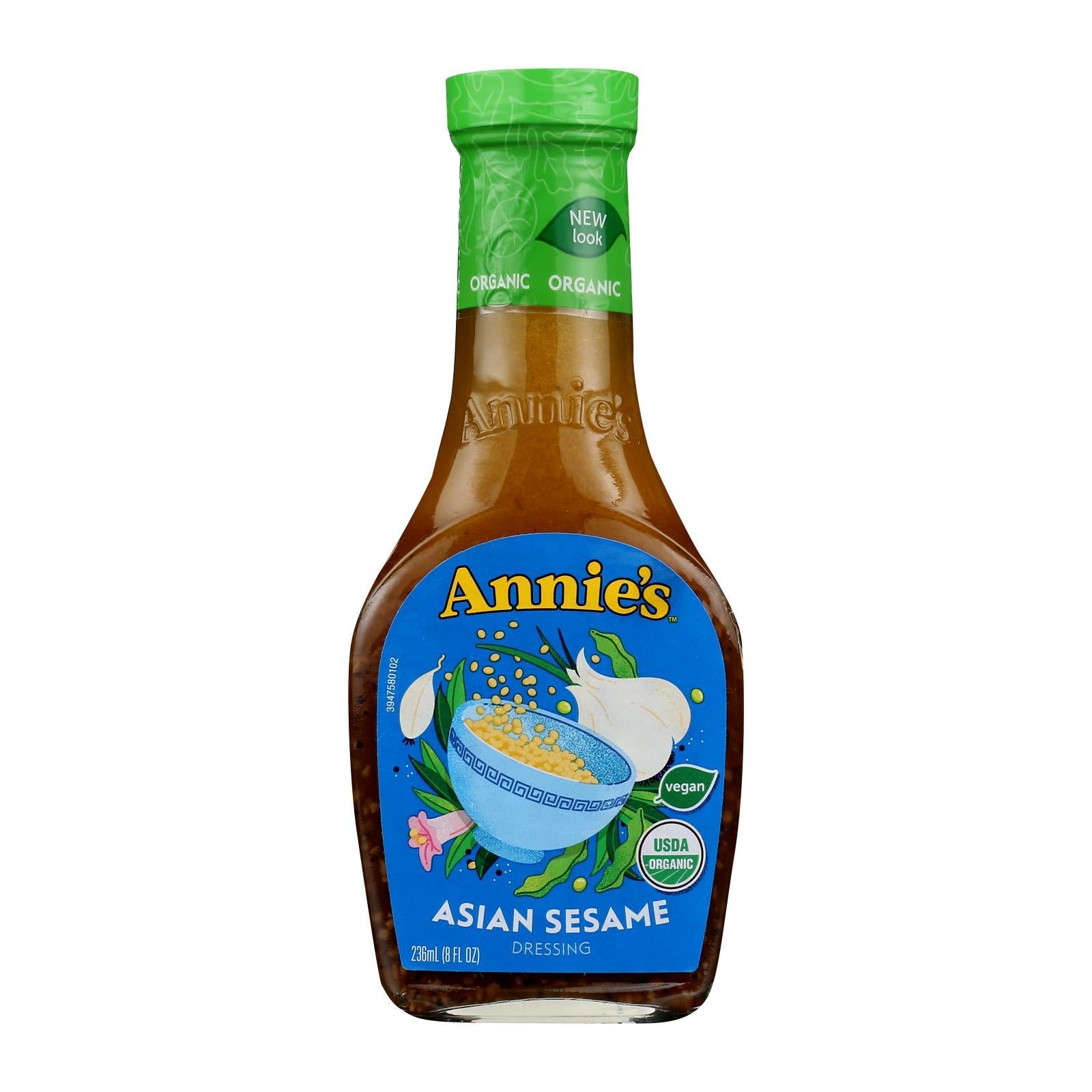Annie's Naturals Organic Dressing Asian Sesame - Case Of 6 - 8 Fl Oz.