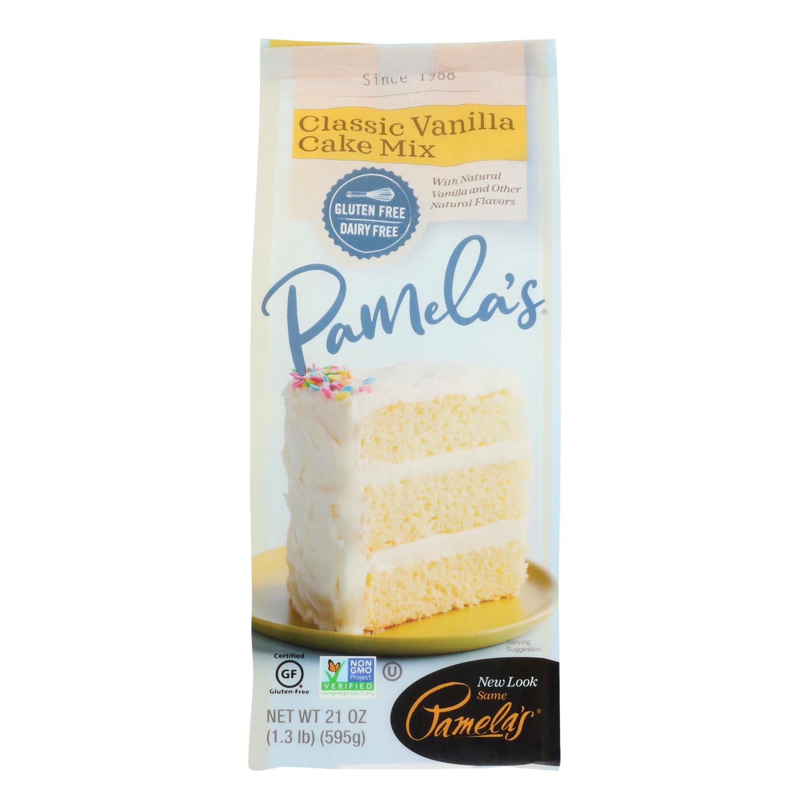 Pamela's Products - Vanilla Cake - Mix - Case Of 6 - 21 Oz.