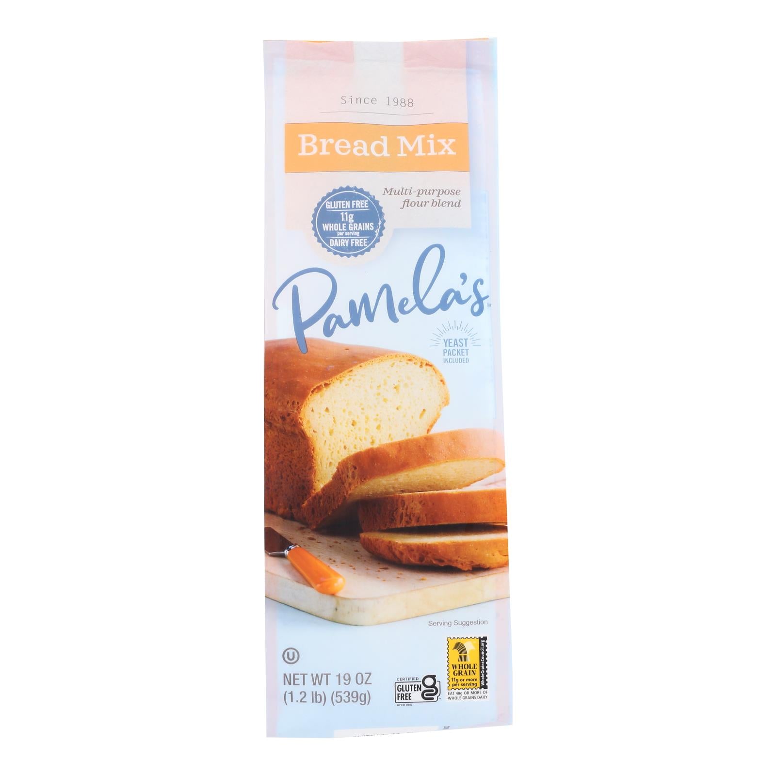 Pamela's Products - Amazing Wheat Free Bread - Mix - Case Of 6 - 19 Oz.