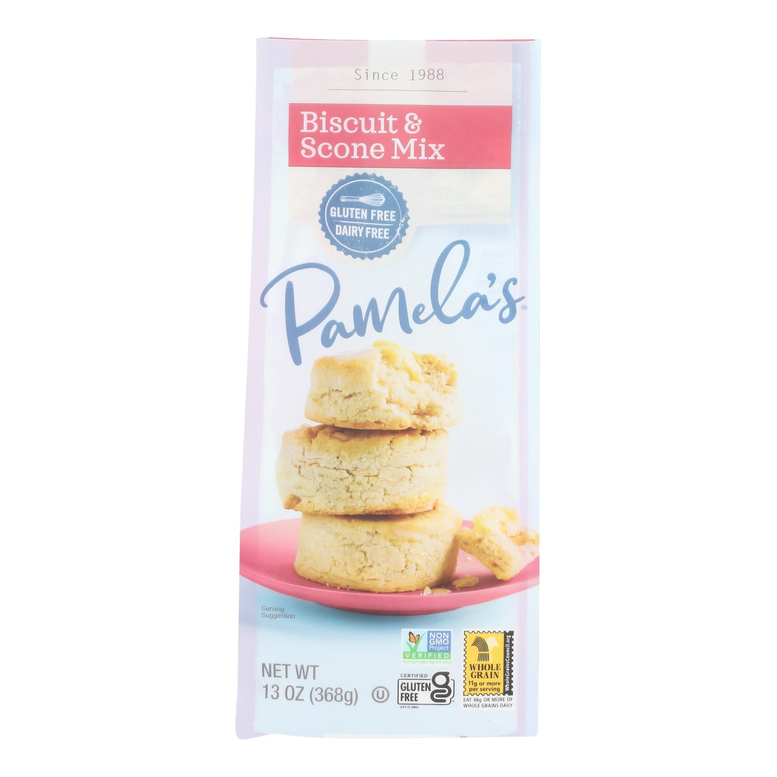 Pamela's Products - Biscuit and Scone - Mix - Case of 6 - 13 oz.