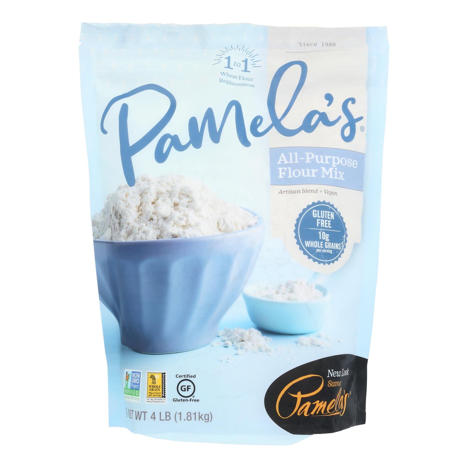 Pamela's Products - All-purpose Artisan Blend - Flour - Case Of 3 - 4 Lb.