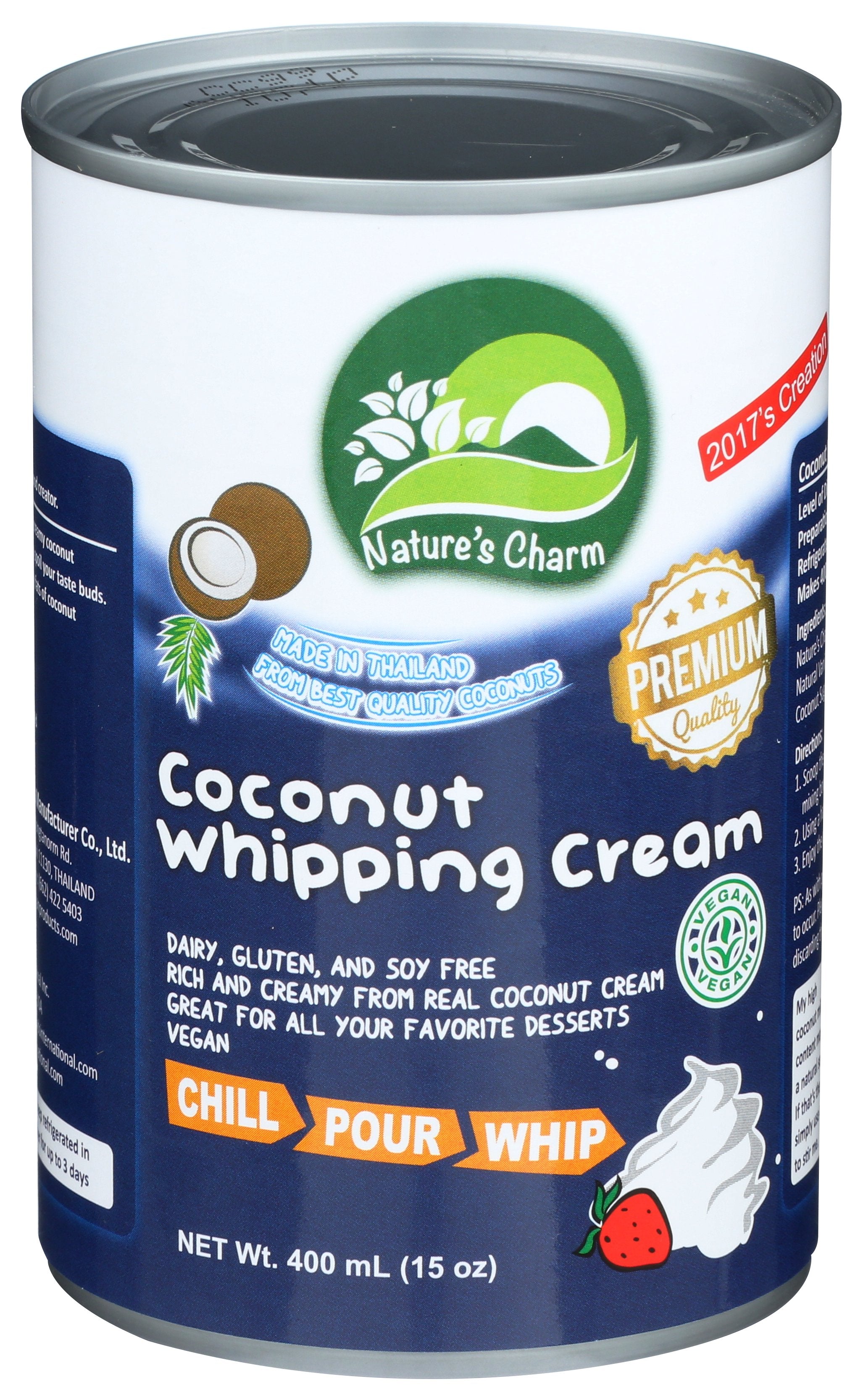 NATURES CHARM CREAM COCONUT WHIPPING - Case of 6