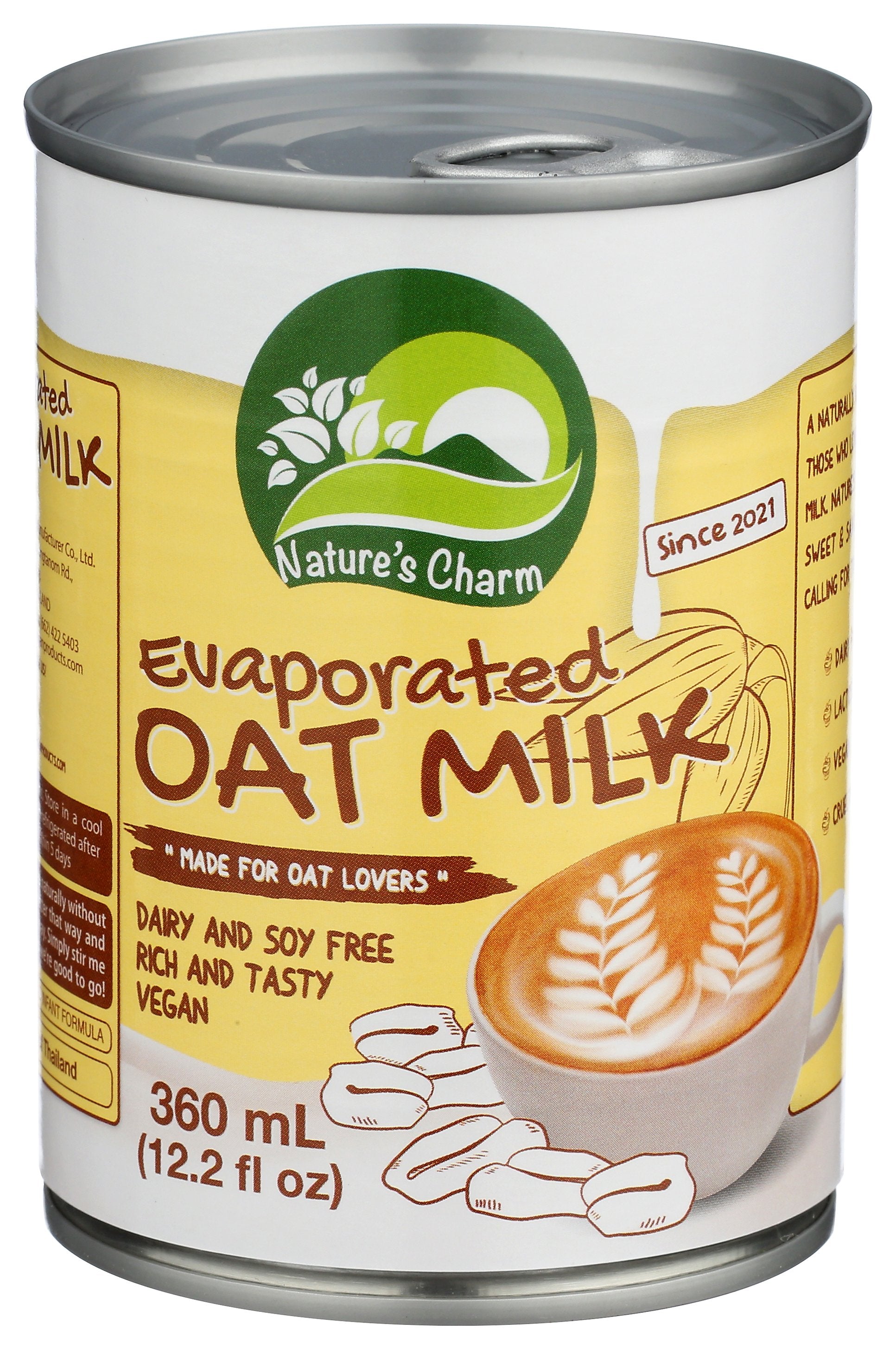 NATURES CHARM MILK OAT EVAPORATED - Case of 6
