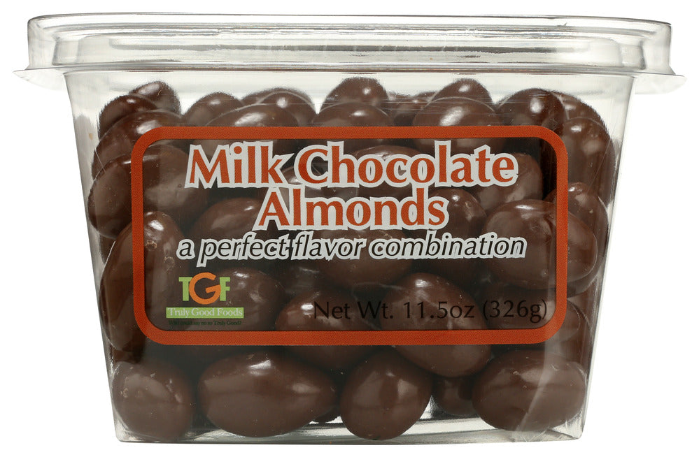 Truly Good Foods Milk Chocolate Almonds - Pack of 6 - 11.5 OZ