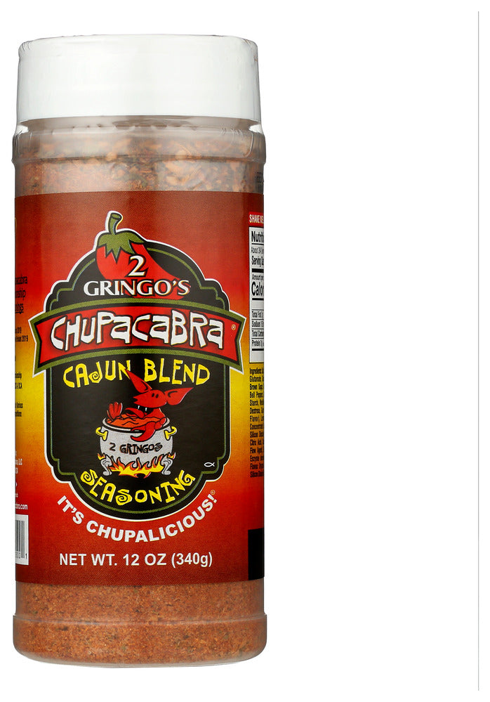 2 Gringos Chupacabra Seasoning Blend Cajun - Pack of 6 - 12  OZ