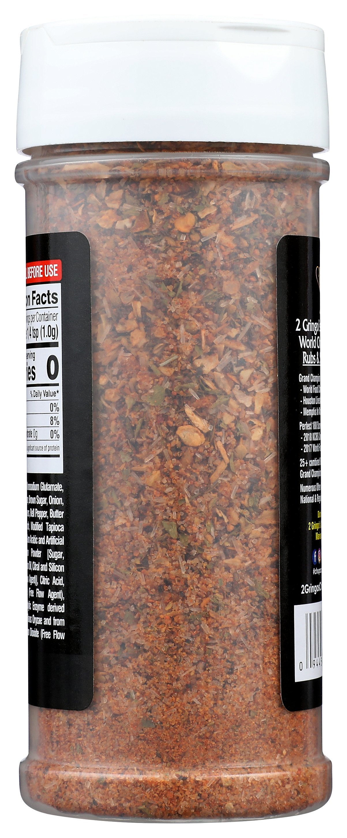 2 GRINGOS CHUPACABRA SEASONING ORIGINAL RUB - Case of 6 [2 GRINGO'S CHUPACABRA - SEASONING - A FINE MEAT RUB & SEASON-ALL - 7 OUNCE - 7 OZ]