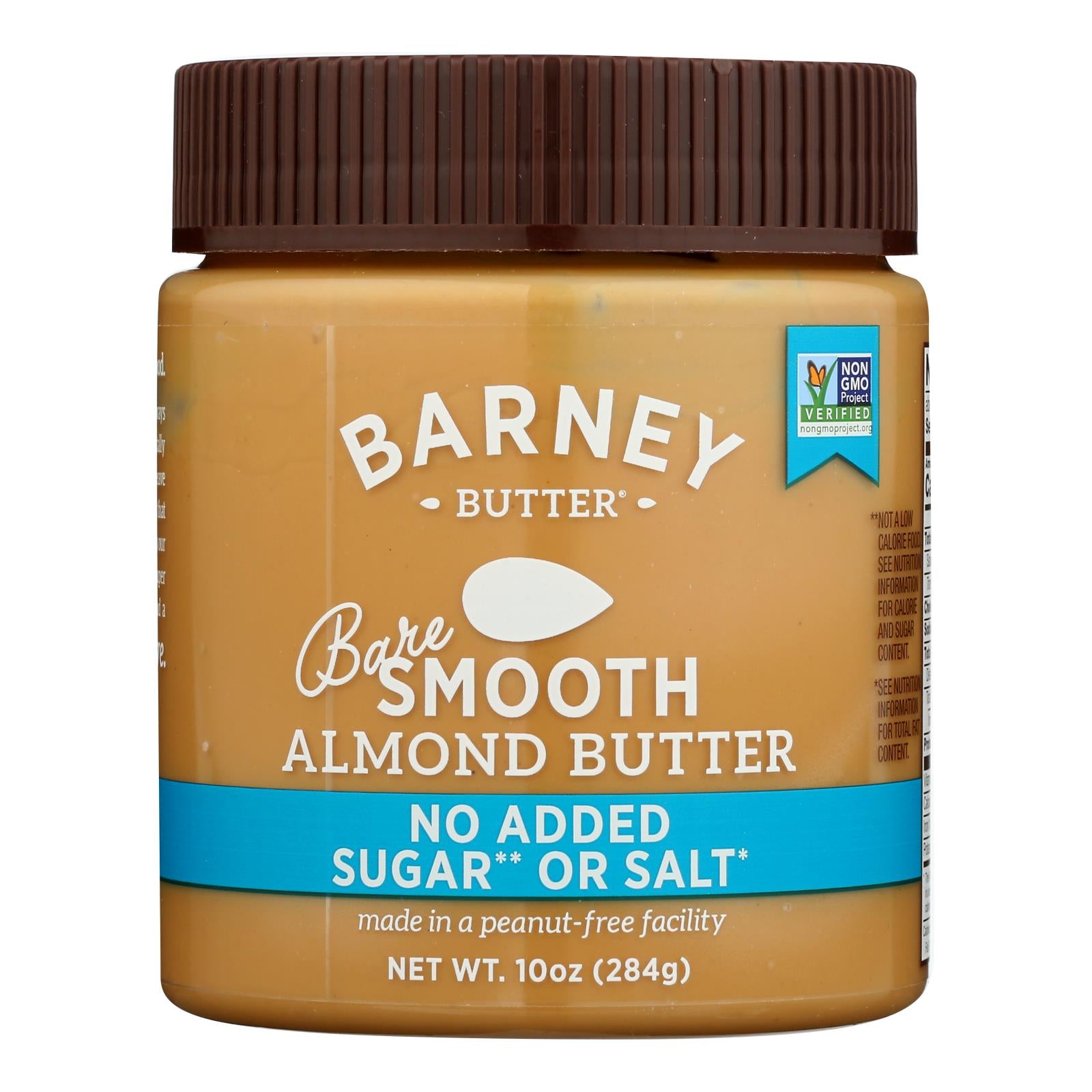 Barney Butter - Almond Butter - Bare Smooth - Case Of 6 - 10 Oz.