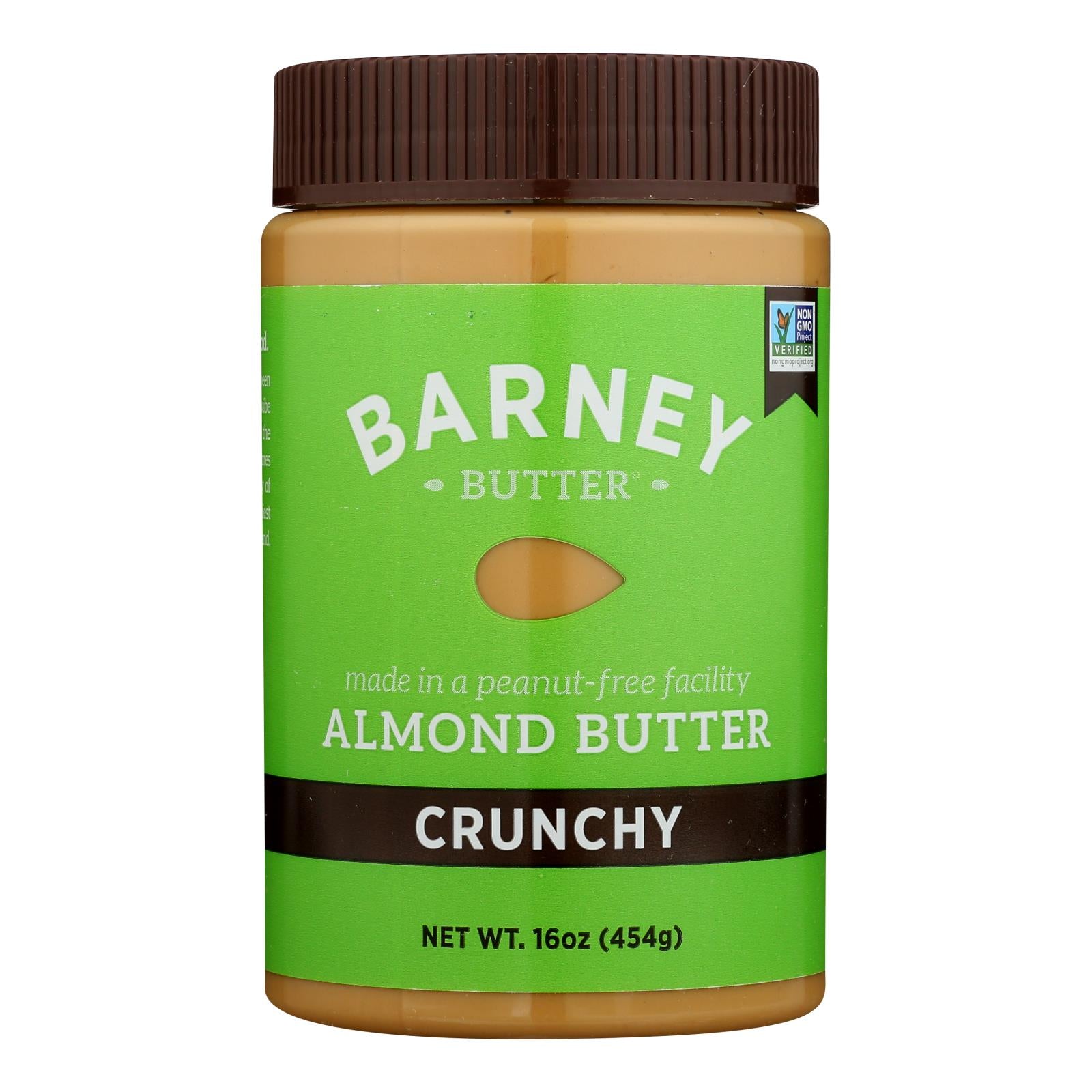 Barney Butter - Almond Butter - Crunchy - Case Of 6 - 16 Oz.