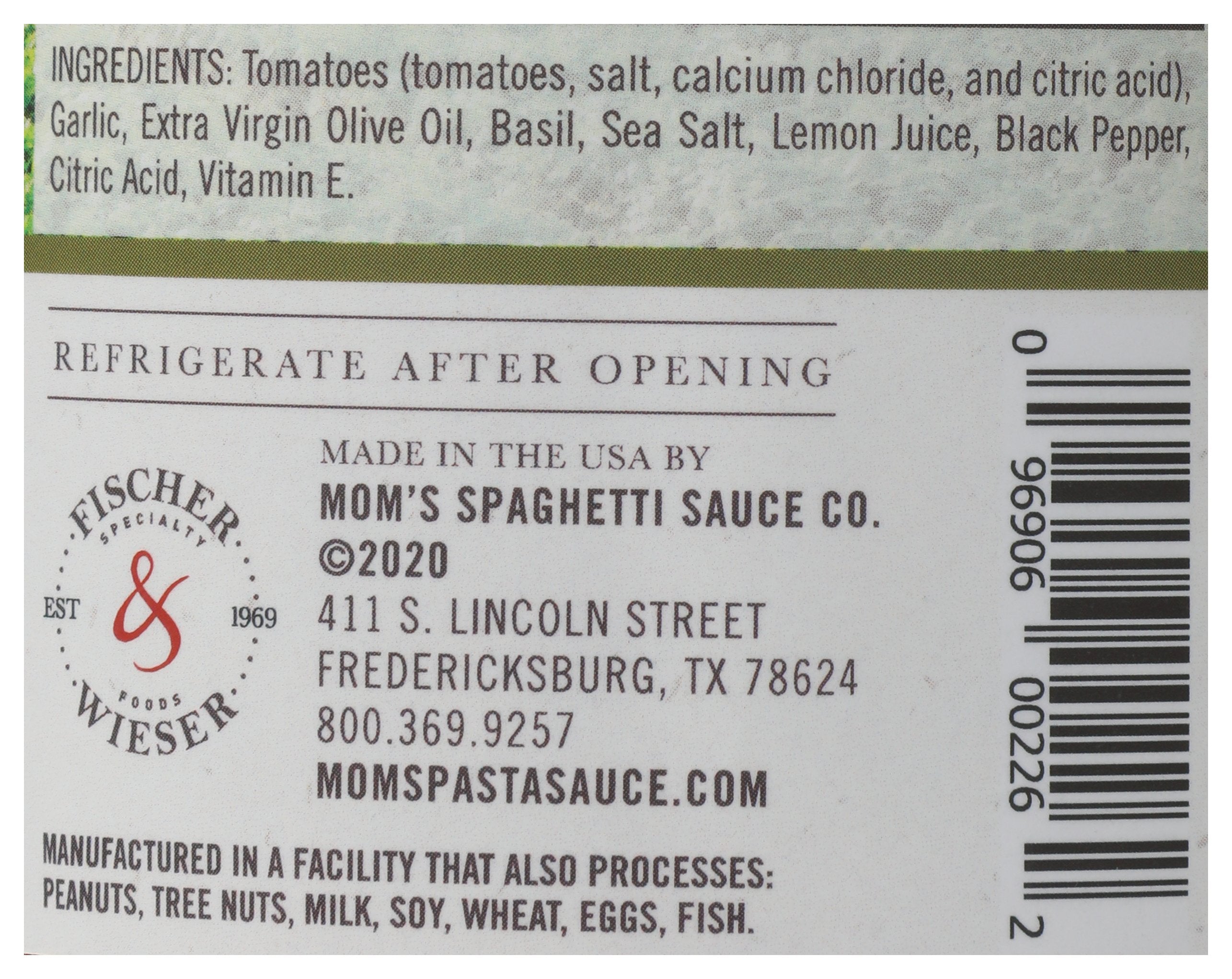 MOMS SAUCE PSTA ORGNL&BASIL - Case of 6