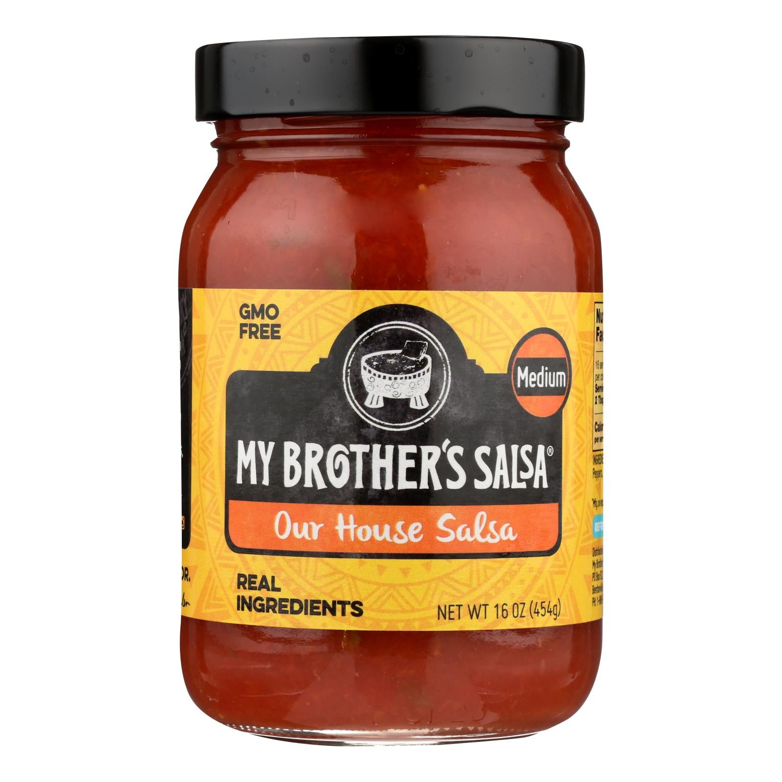 My Brother's Salsa Salsa - House - Medium - Case Of 6 - 16 Oz