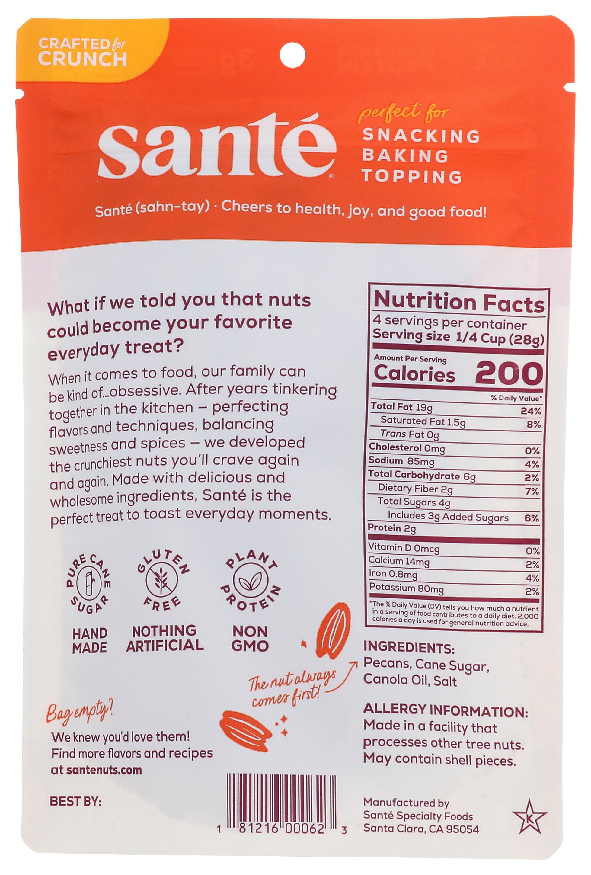 SANTE NUTS PCANS CNDIED - Case of 6