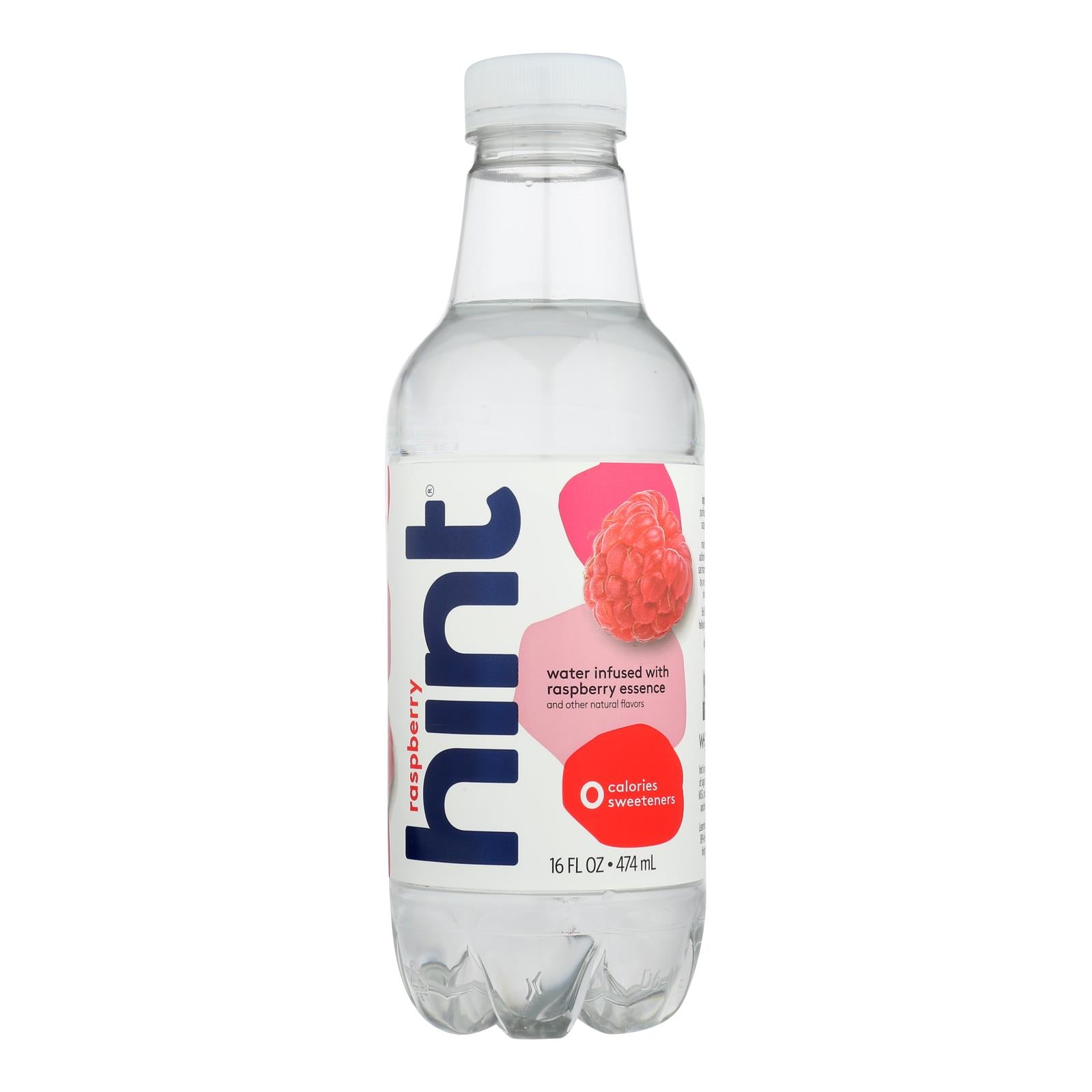 Hint Raspberry Water - Raspberry - Case of 12 - 16 Fl oz.