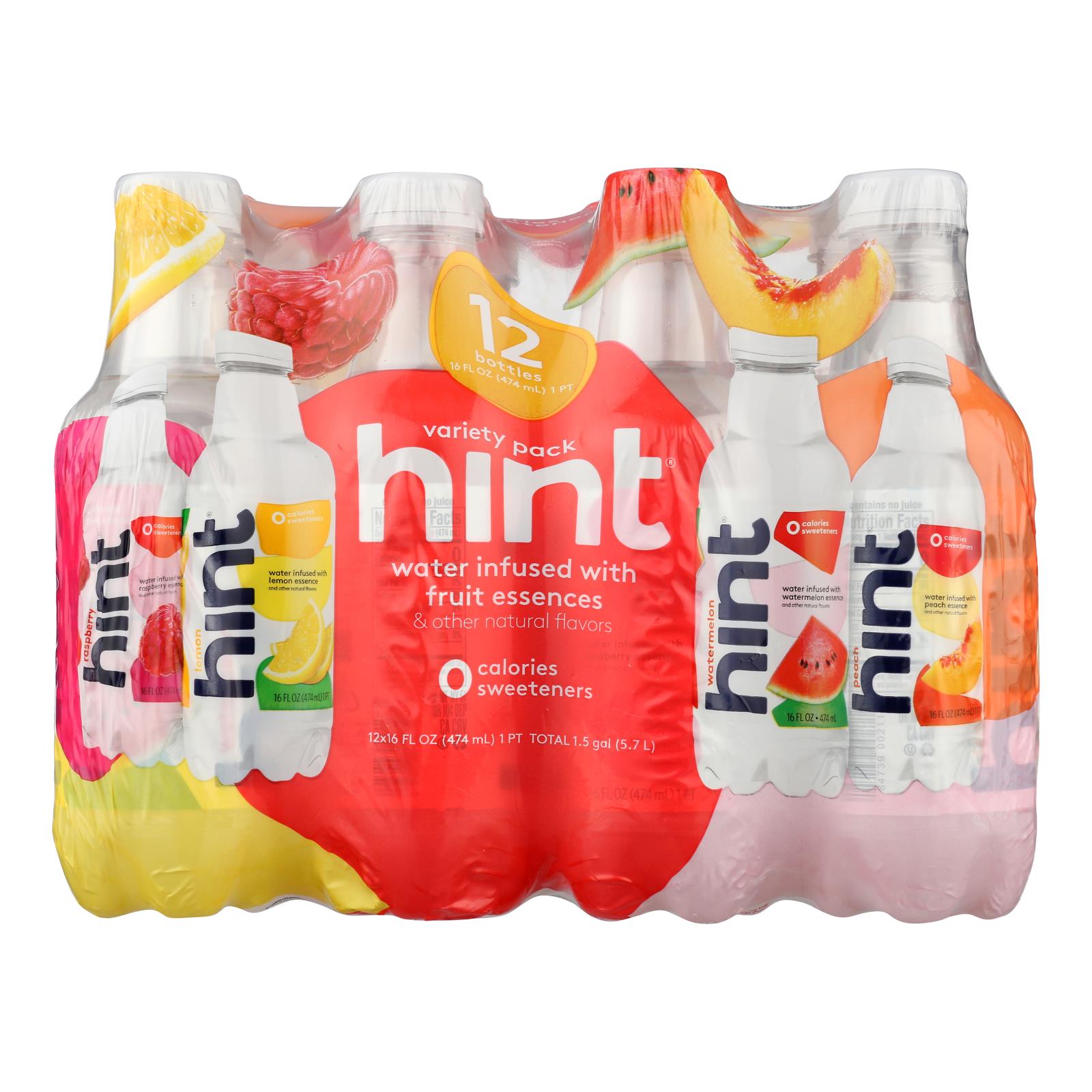 Hint - Water 4 Flavor 12 Pack - Case of 1-12/16 FZ