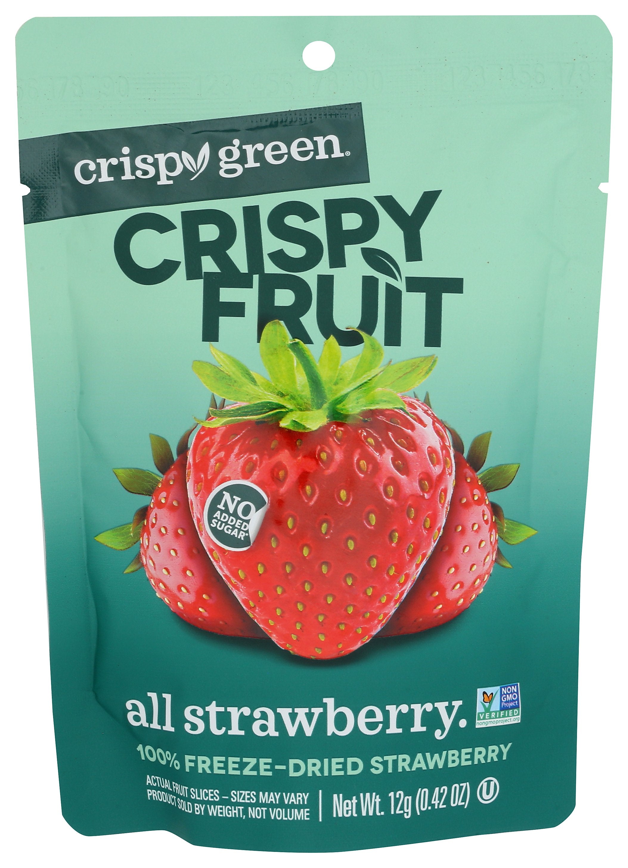 CRISPY GREEN STRAWBERRY DRIED SNGL SRV - Case of 12