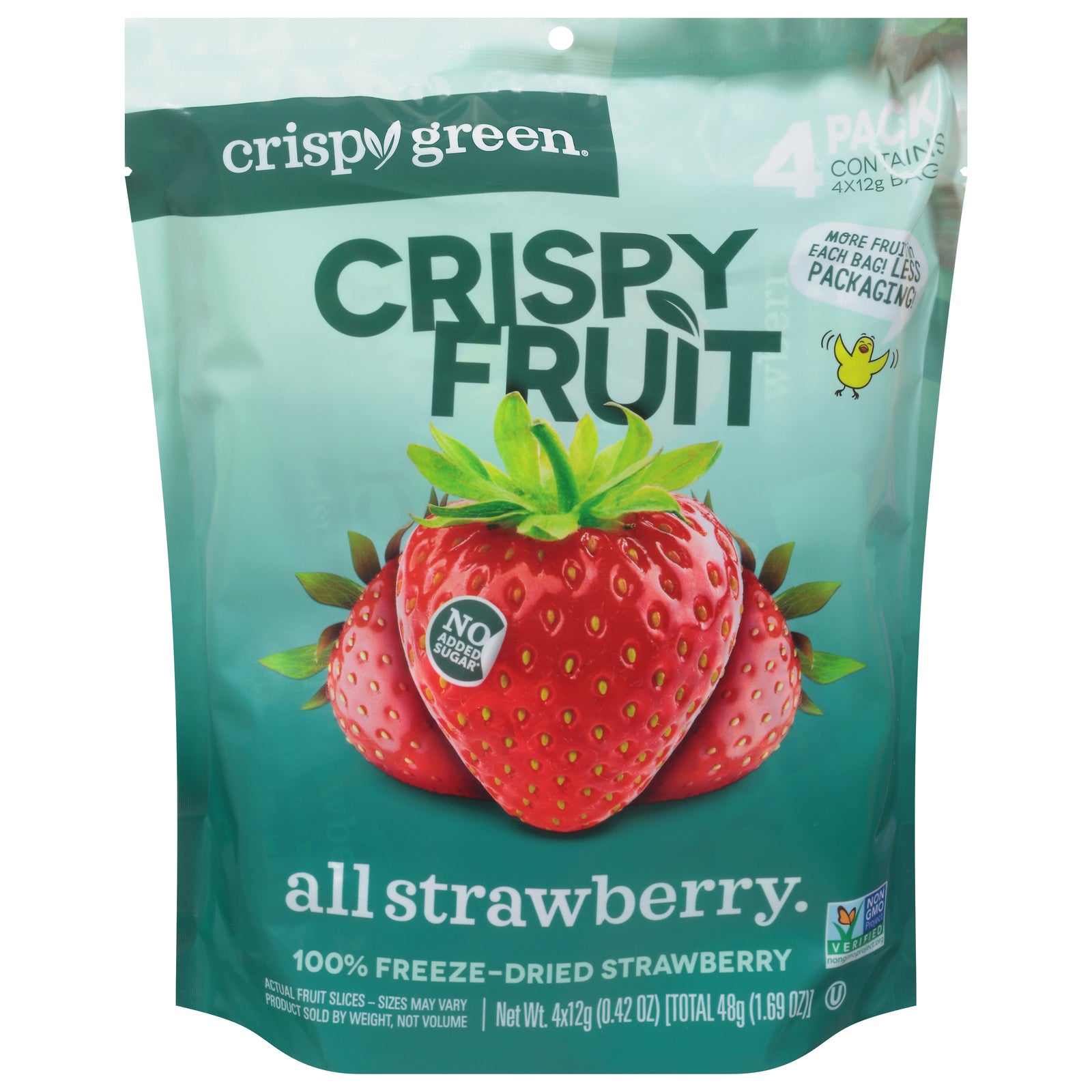 Crispy Green - Crispy Strawberry 4 pack - Case of 8 - 1.69 ounces