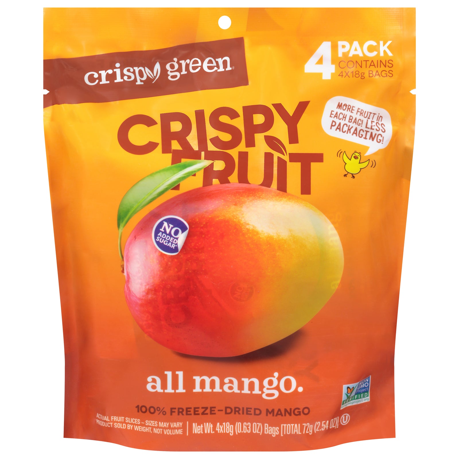 Crispy Green - Crispy Mangos 4 pack - Case of 8-2.54 ounces