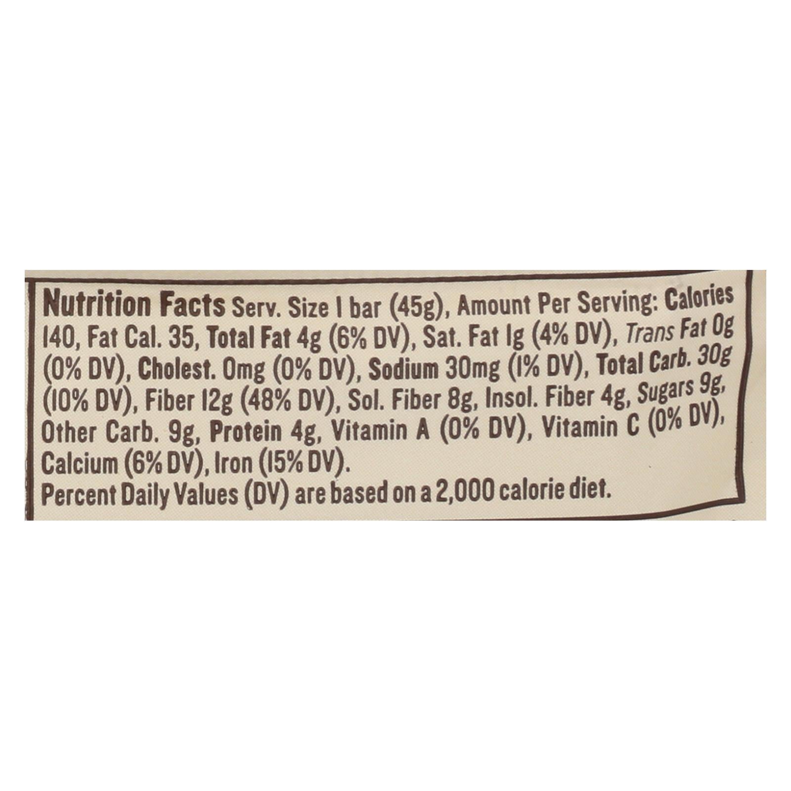 NuGo Nutrition Bar - Fiber dLish - Chocolate Brownie - 1.6 oz Bars - Case of 16