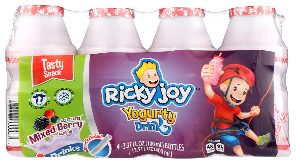Ricky Joy Drink Yogurty Mixed Berry - Pack of 10 - 13.5 fo