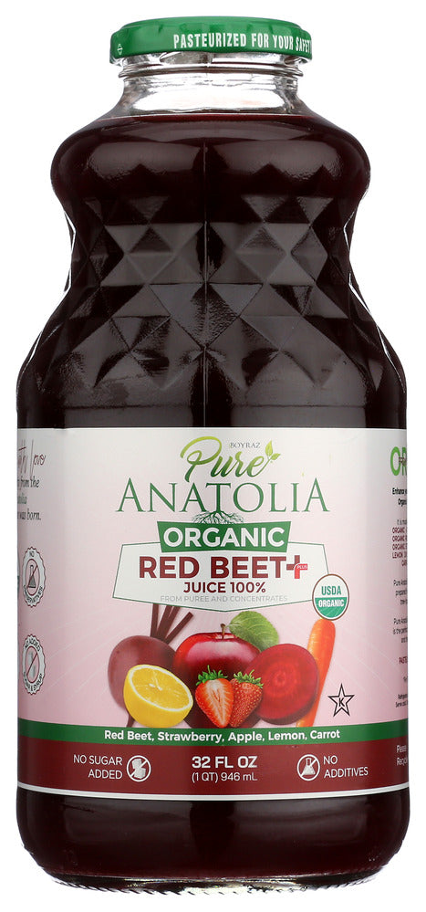 Pure Anatolia Juice Beet Red - Pack of 6 - 32 fo