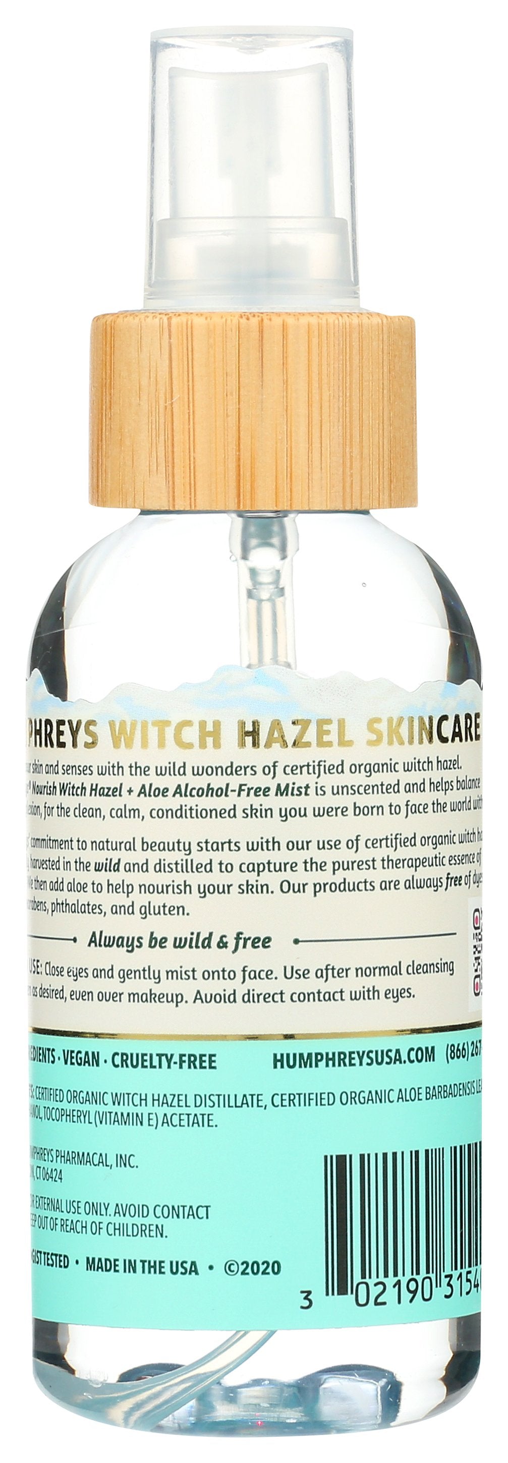 HUMPHREYS MIST WITCH HAZEL ALOE - Case of 6