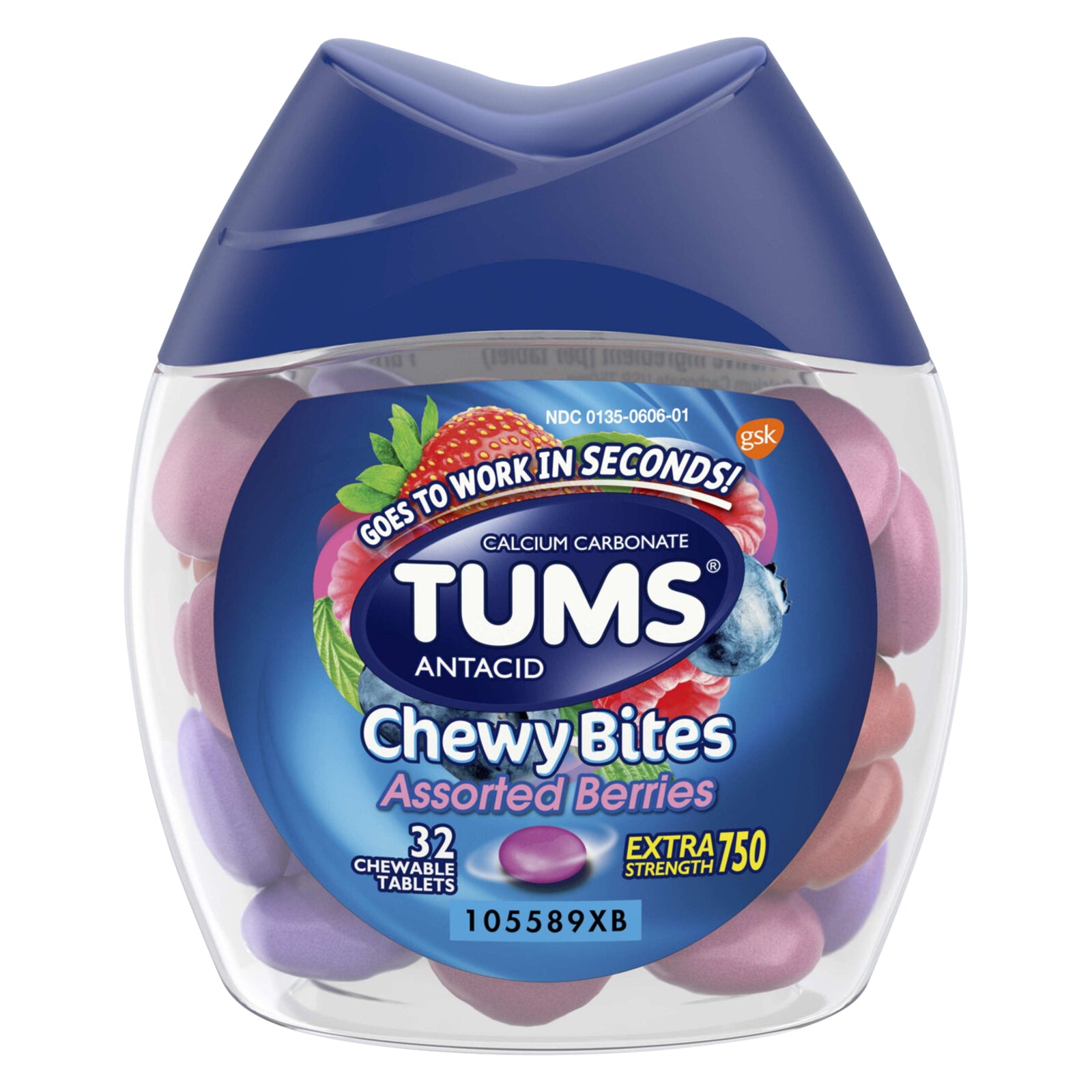 Tums - Antacid Chwy Bts Asst Berry - 1 Each-32 CT
