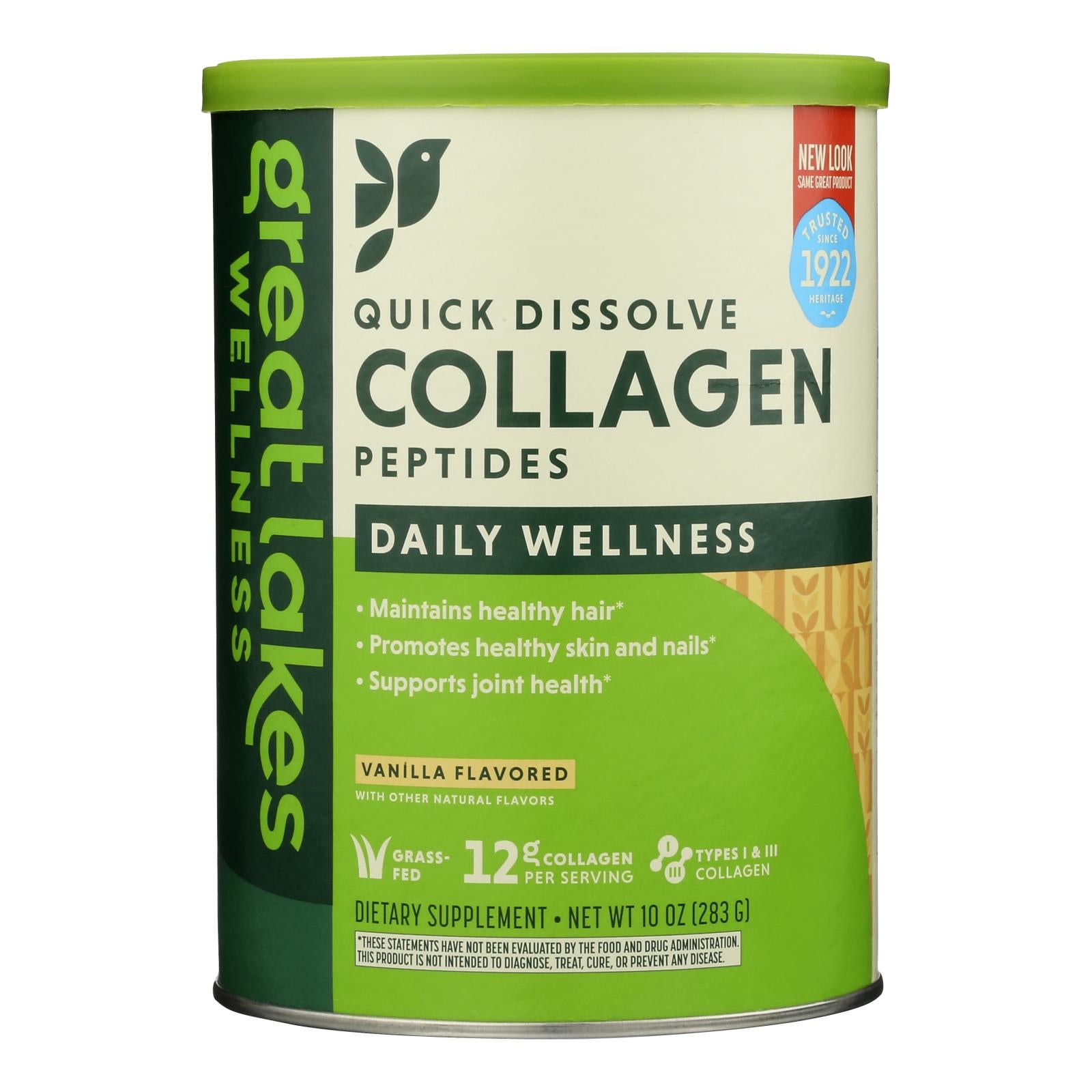 Great Lakes Wellness - Collagen Peptides Vanilla - 1 Each-10 Oz