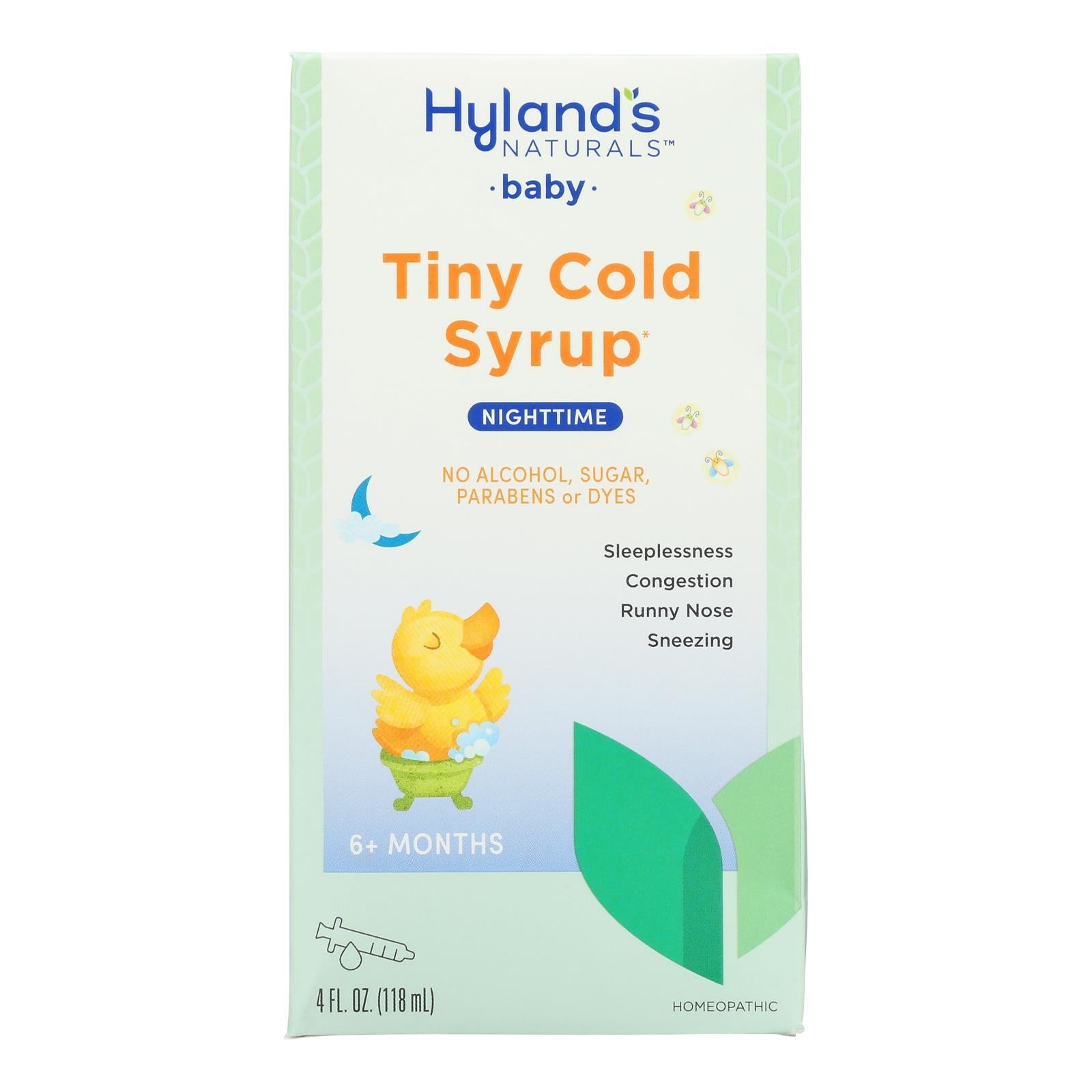 Hylands Homepathic Cold Syrup - Nighttime Tiny - Baby - 4 Fl Oz