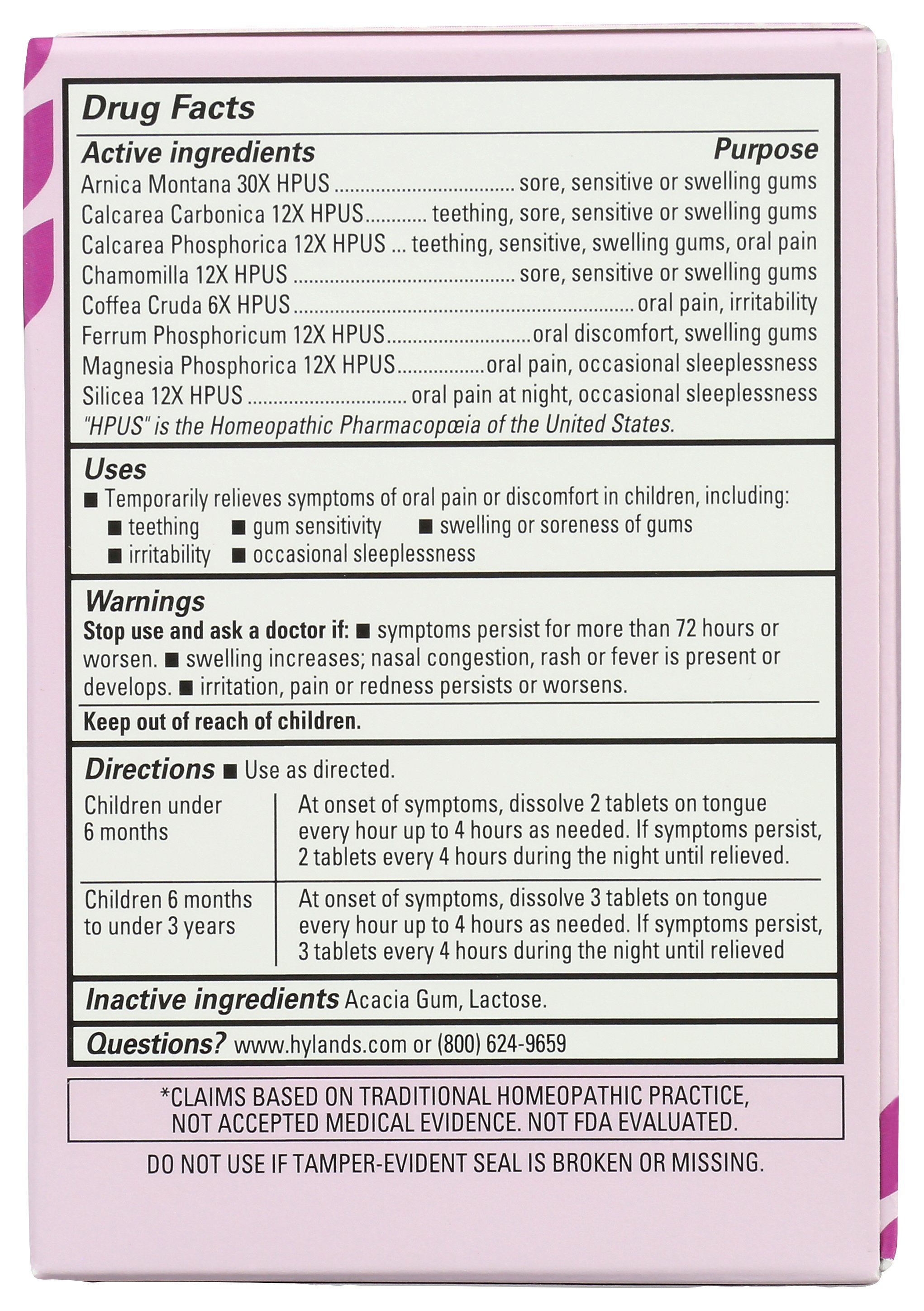 HYLAND ORAL PAIN RLF BABY NGHTM