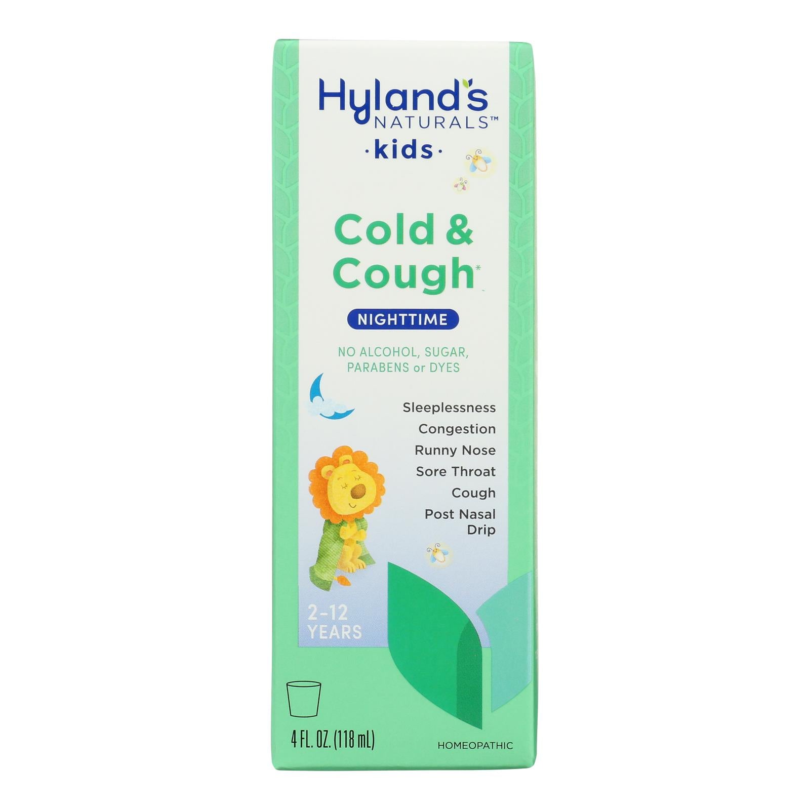 Hyland's - 4kids Night Cold 'n Cough - Case of 3-4 Fluid Ounces