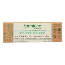 Load image into Gallery viewer, Sprinjene Natural - Toothpaste W/o Fluoride - 1 Each - 3.5 Oz