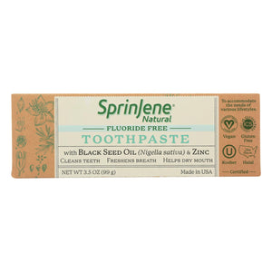 Sprinjene Natural - Toothpaste W/o Fluoride - 1 Each - 3.5 Oz