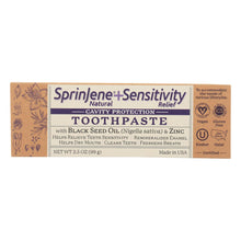 Load image into Gallery viewer, Sprinjene Natural Toothpaste - Sensative - Flouride - 3.5 Oz