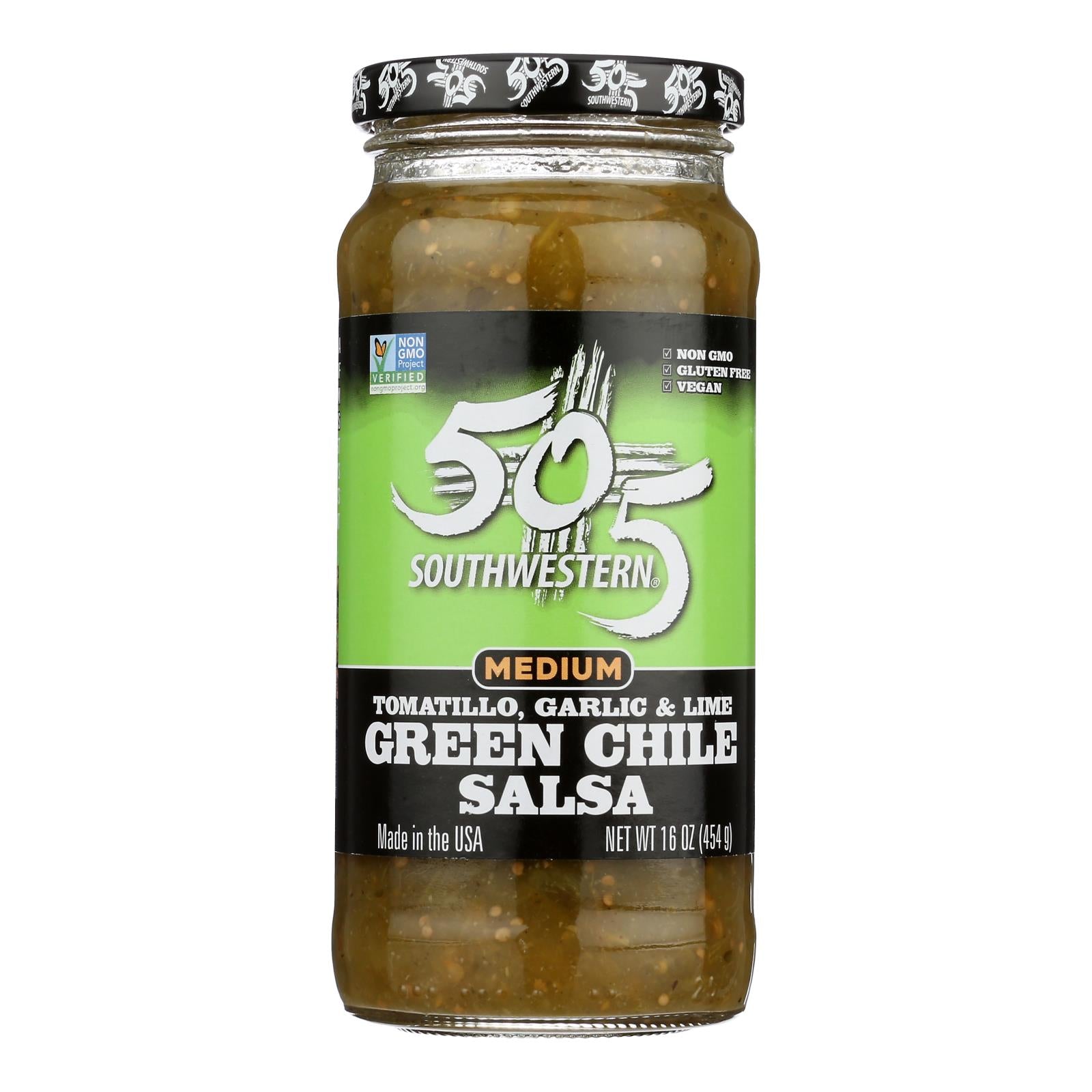 505 Southwestern - Salsa Green Chili Tomatillo - Case of 12-16 Fluid Ounces