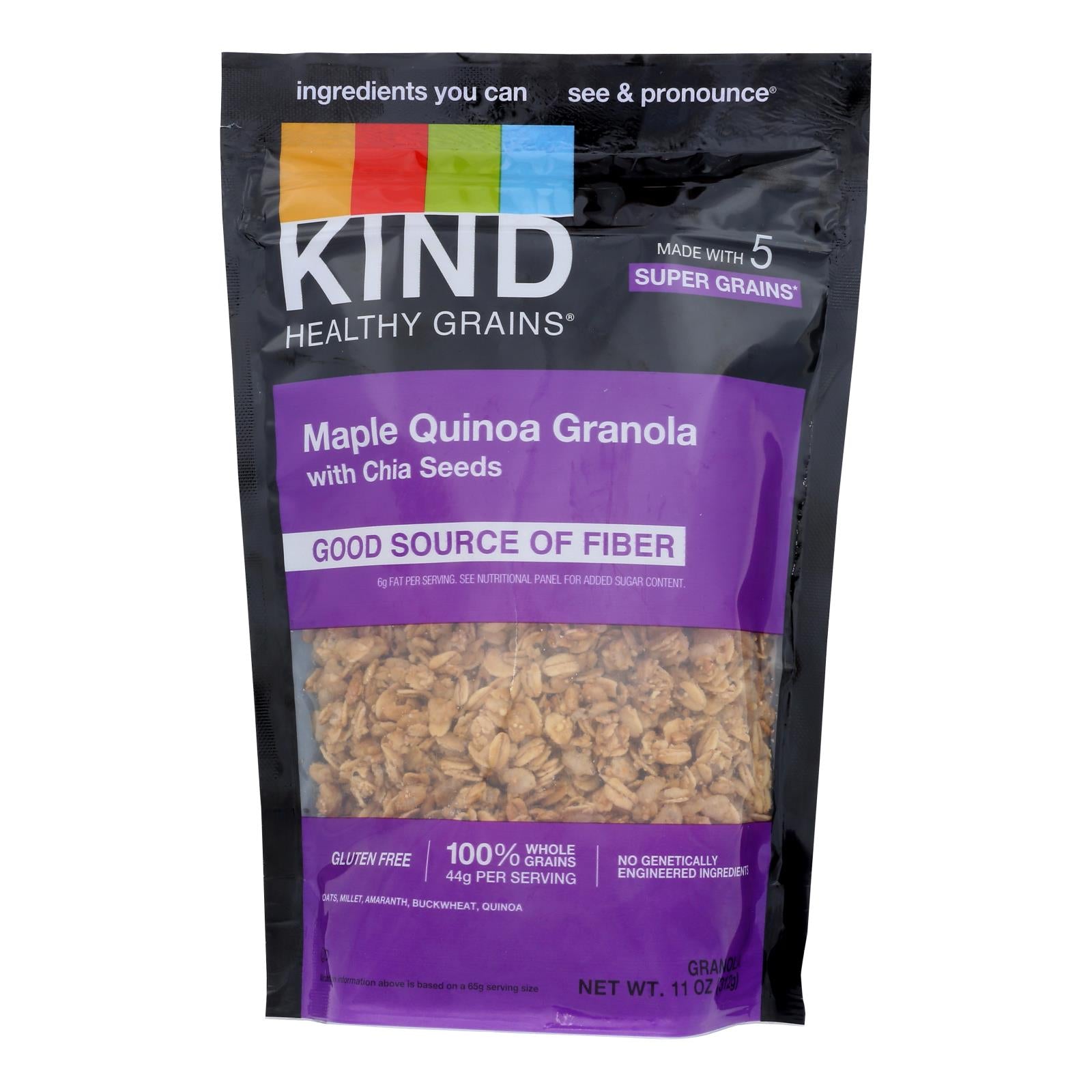 Kind Fruit and Nut Bars Clusters - Maple Walnut with Chia and Quinoa - 11 oz - Case of 6