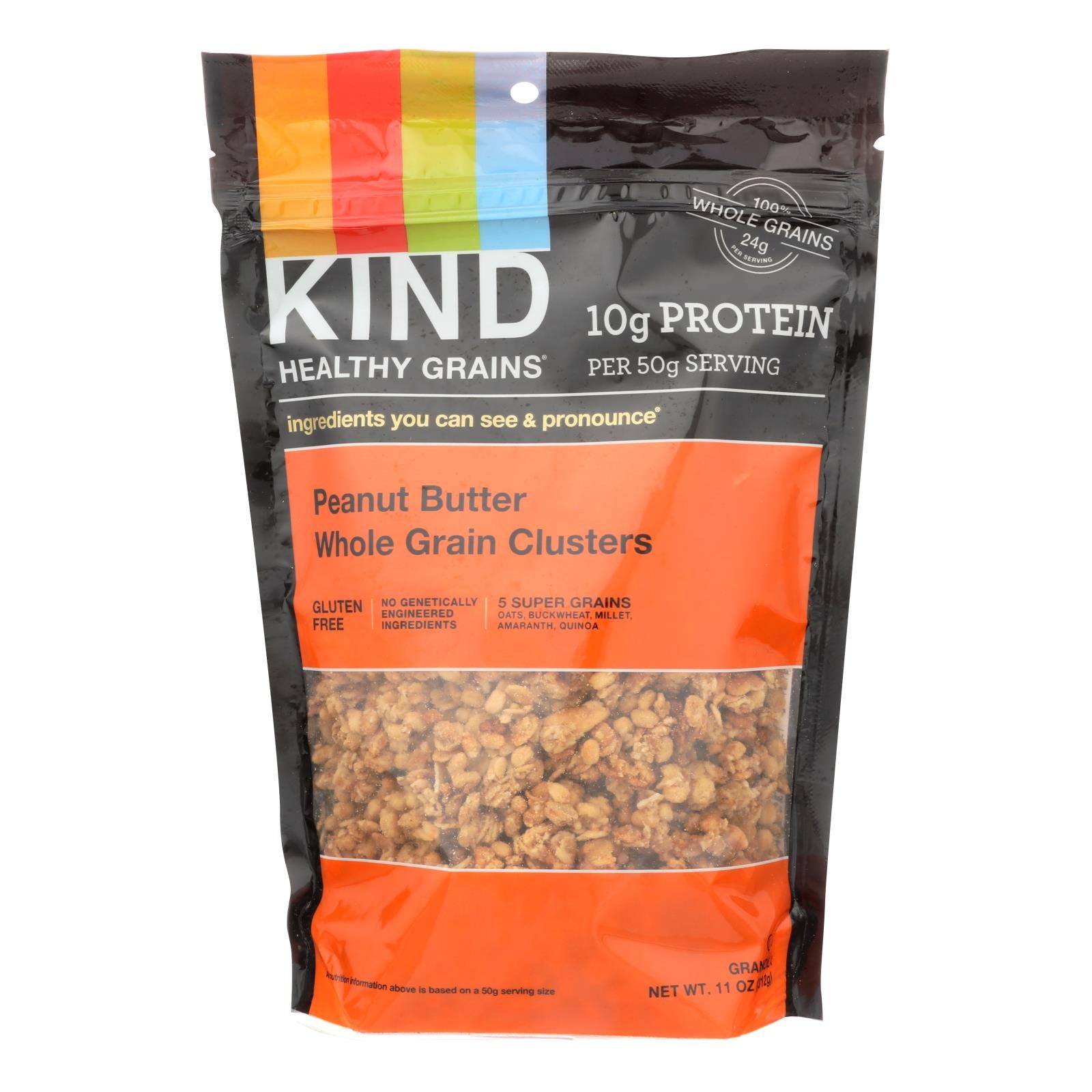 Kind Healthy Grains Peanut Butter Whole Grain Clusters - 11 Oz - Case Of 6