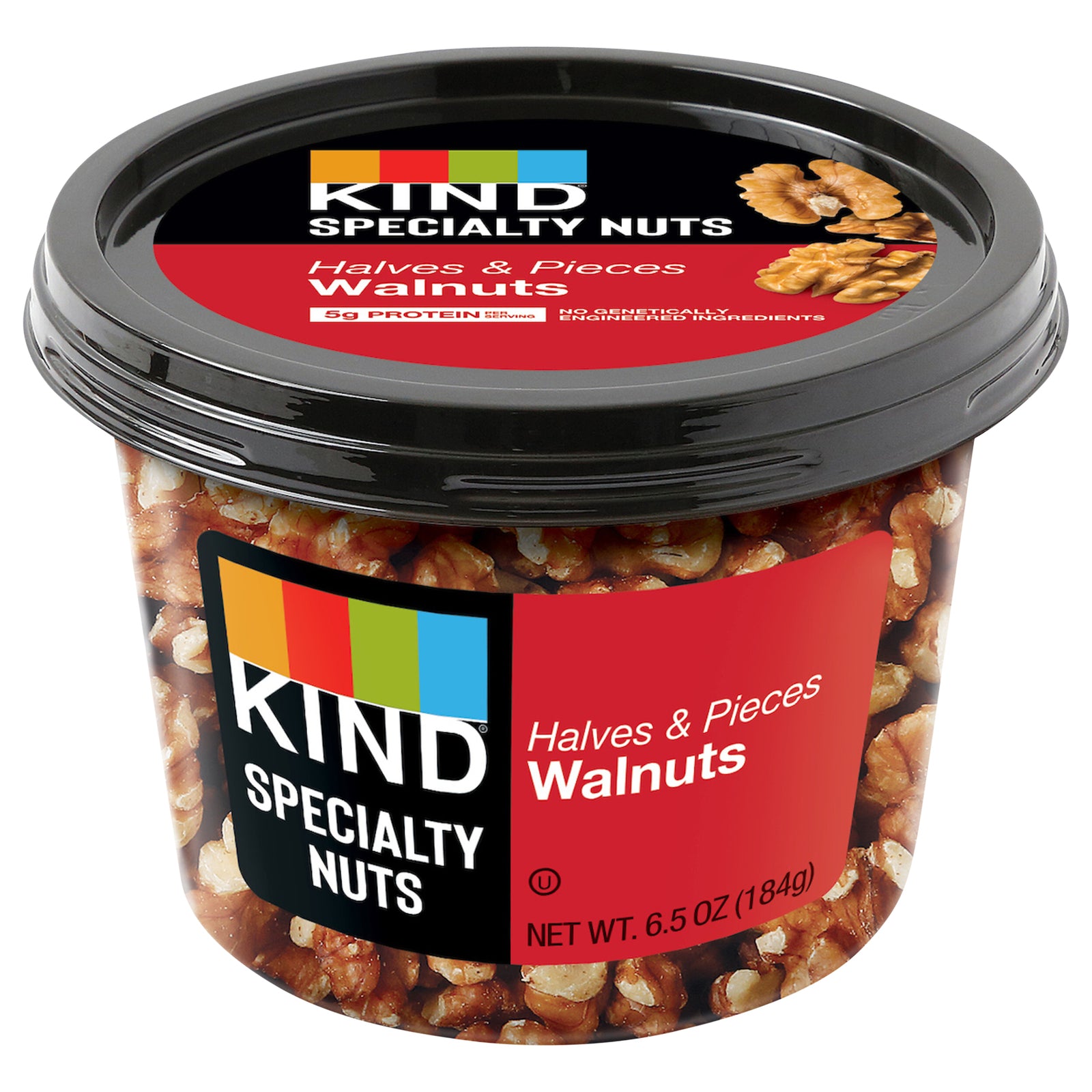 Kind - Walnuts Halves Pieces - CS of 6-6.5 OZ